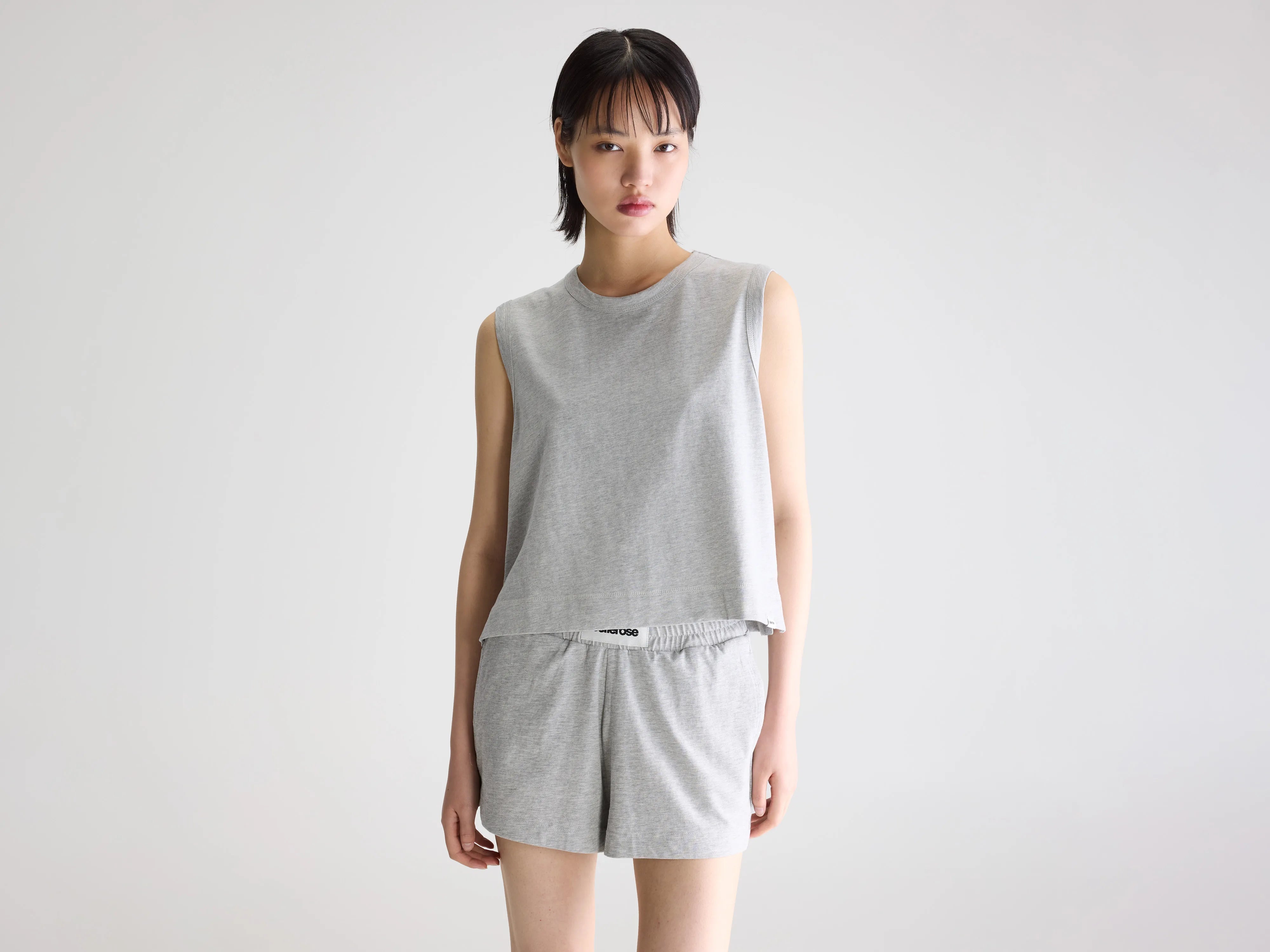 Cuare klassieke tanktop (261 / W / H. GREY)