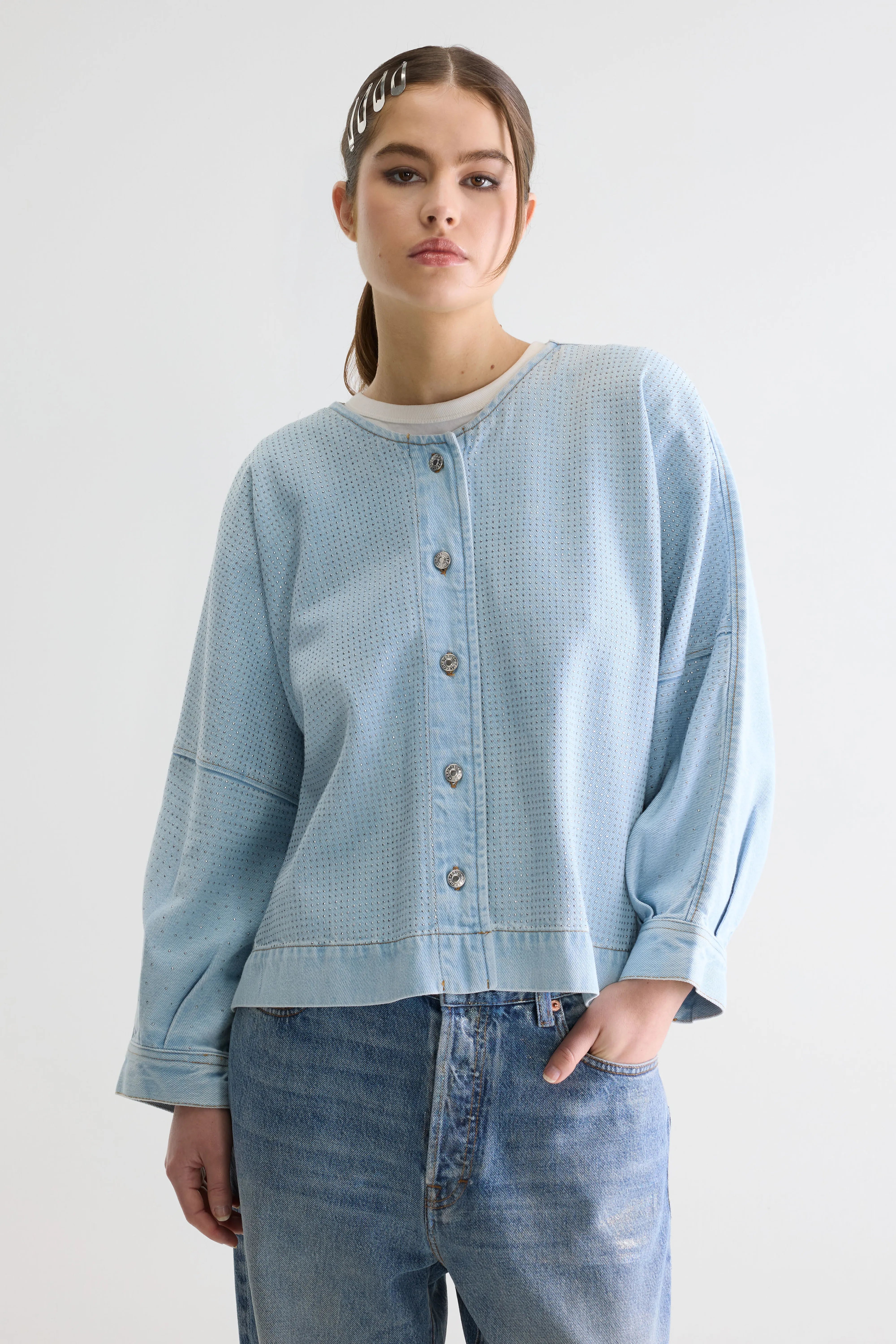 Pinda Denim Blouse - Bleach For Women | Bellerose