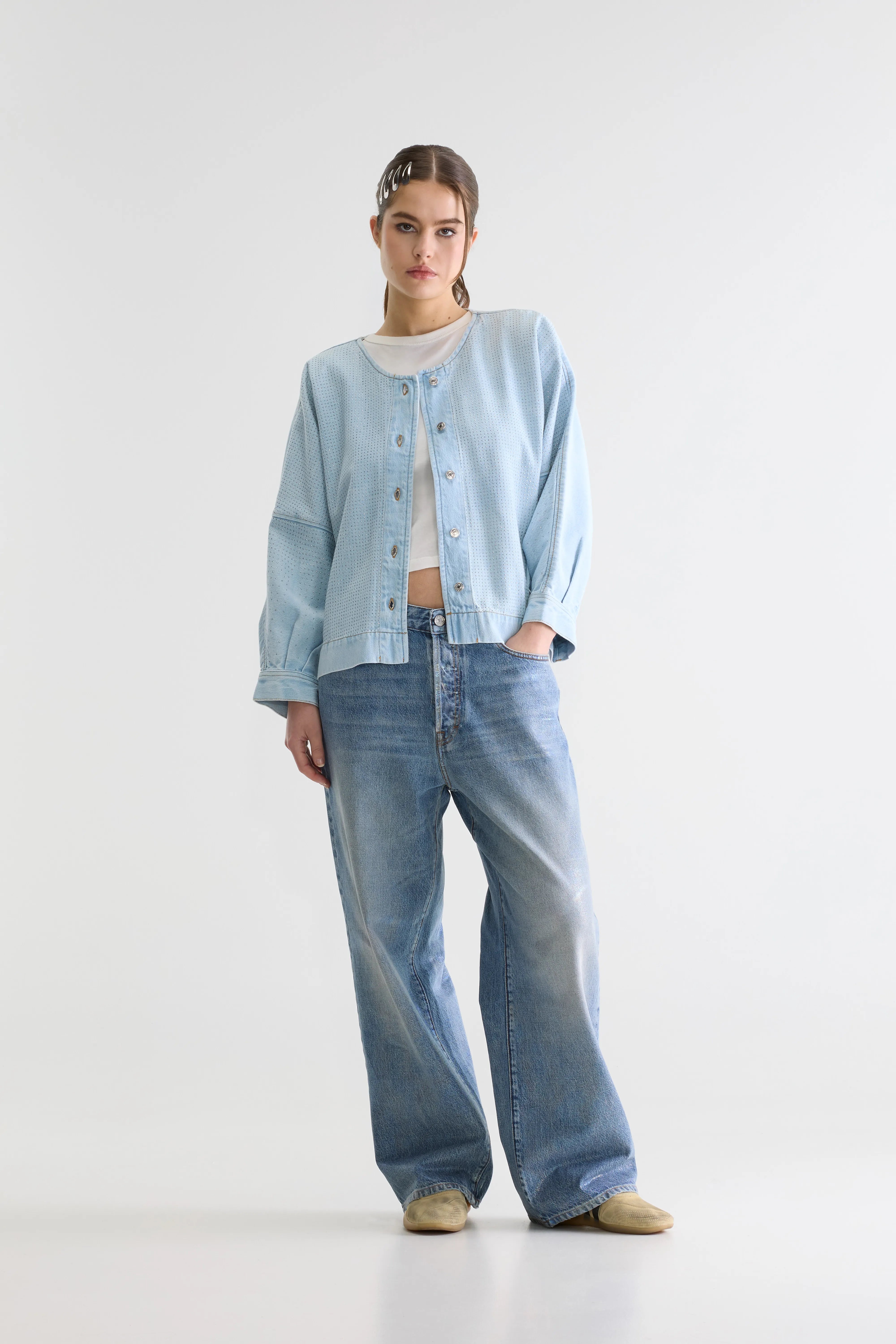 Blouse en denim Pinda (261 / W / BLEACH)
