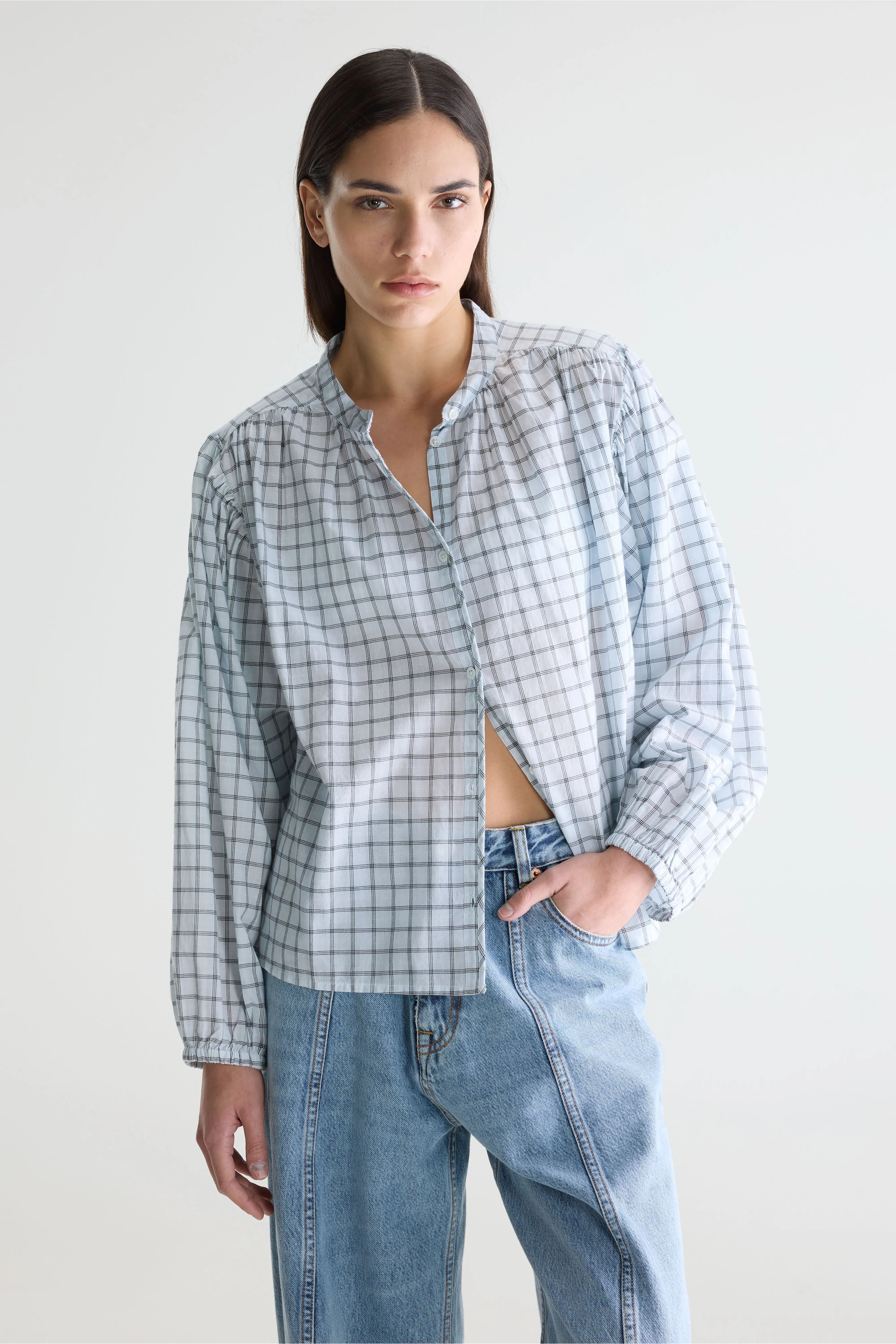 Blouse à carreaux Cherry (261 / W / CHECK B)
