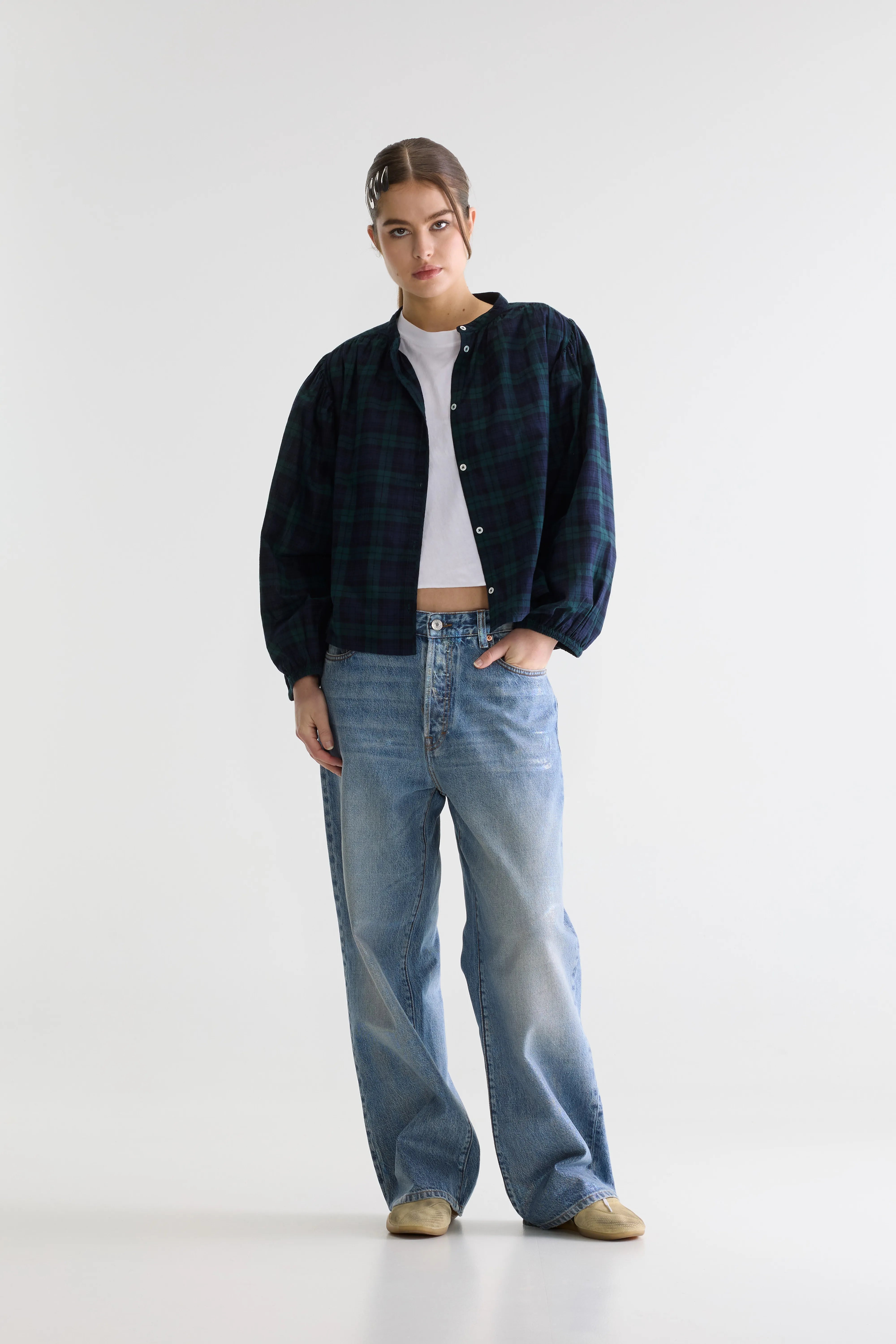 Blouse à carreaux Cherry (261 / W / CHECK A)