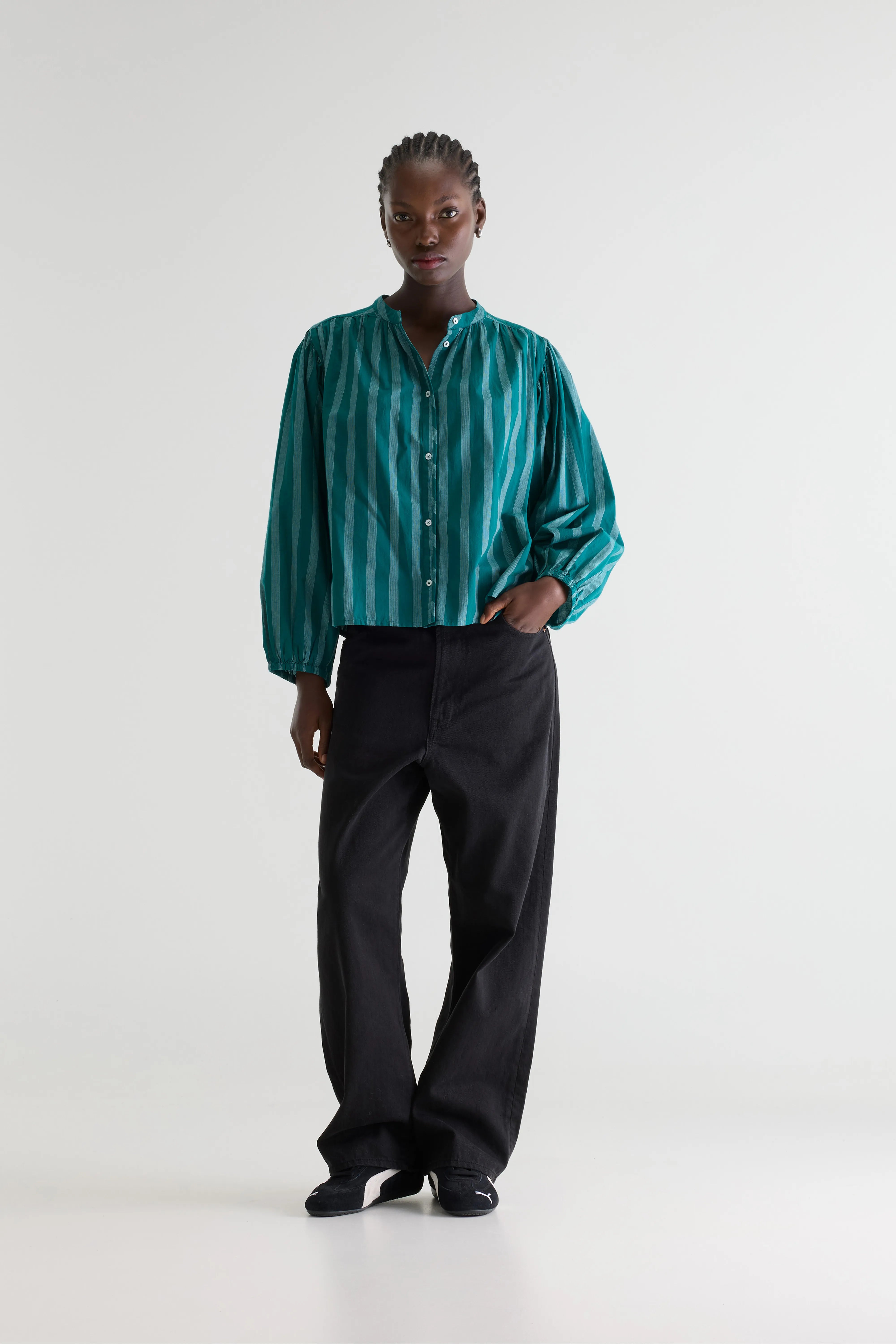 Blouse à rayures Cherry (261 / W / STRIPE A)