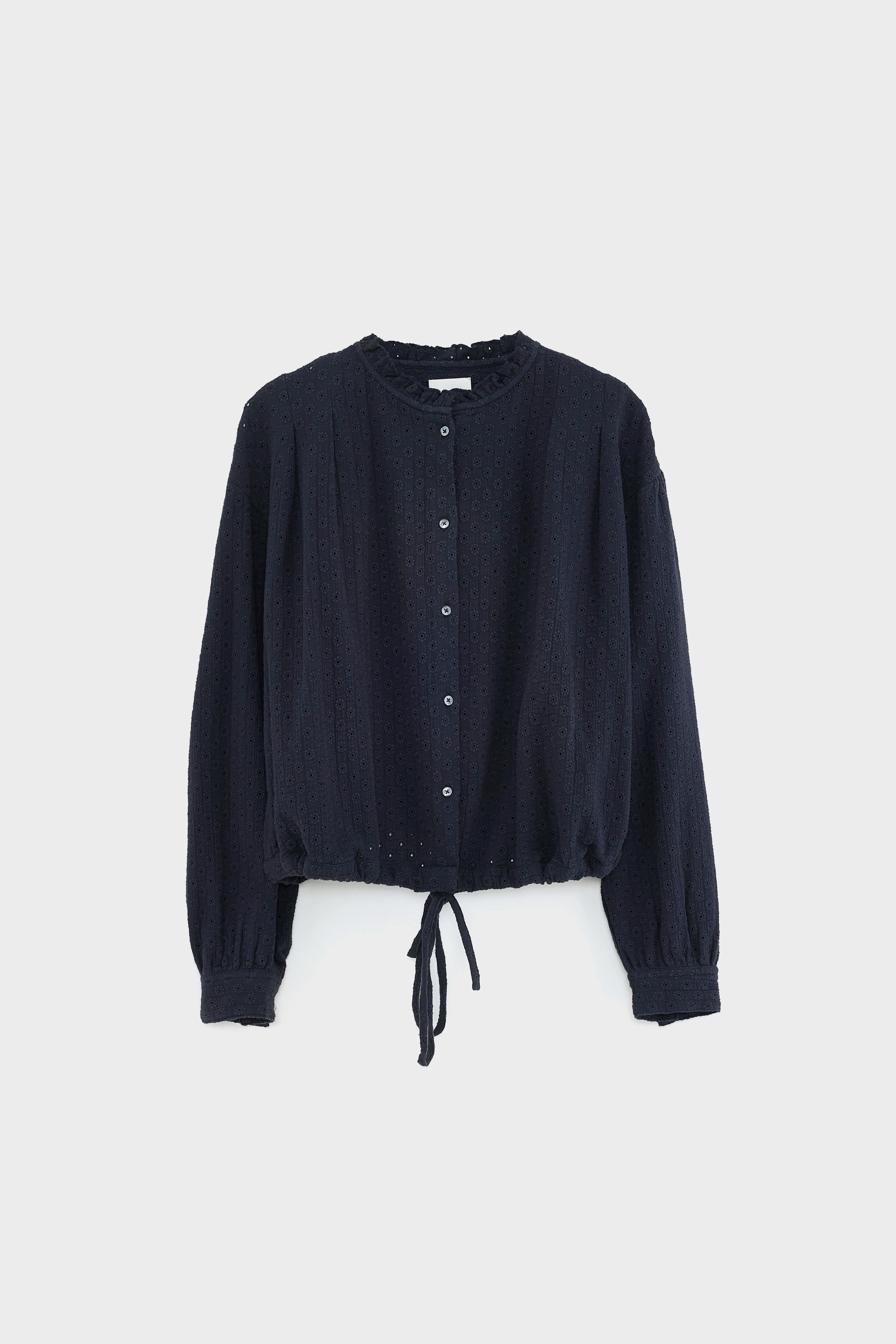 Blouse brodée Chelsy (261 / W / NAVY)