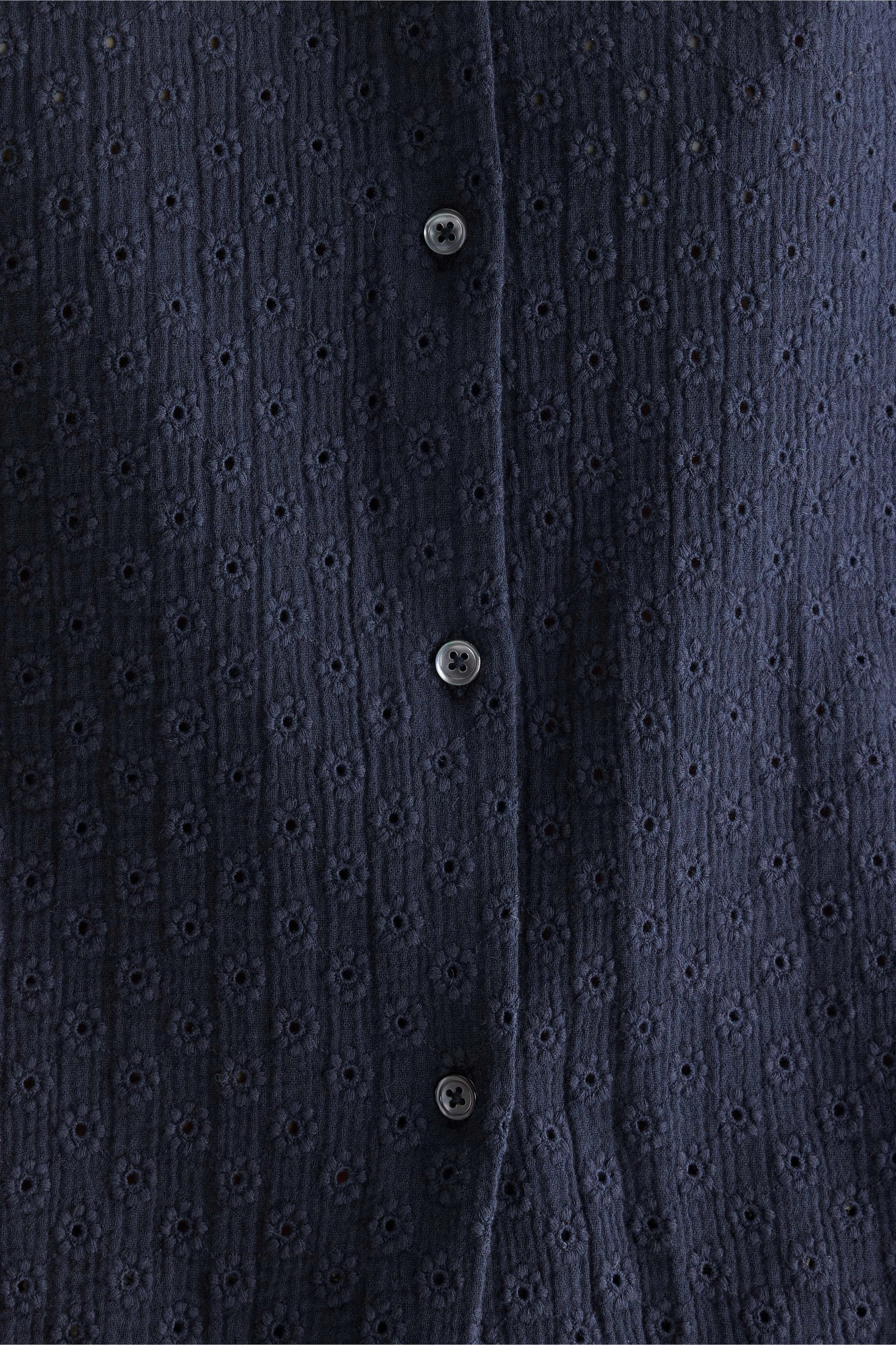 Blouse brodée Chelsy (261 / W / NAVY)