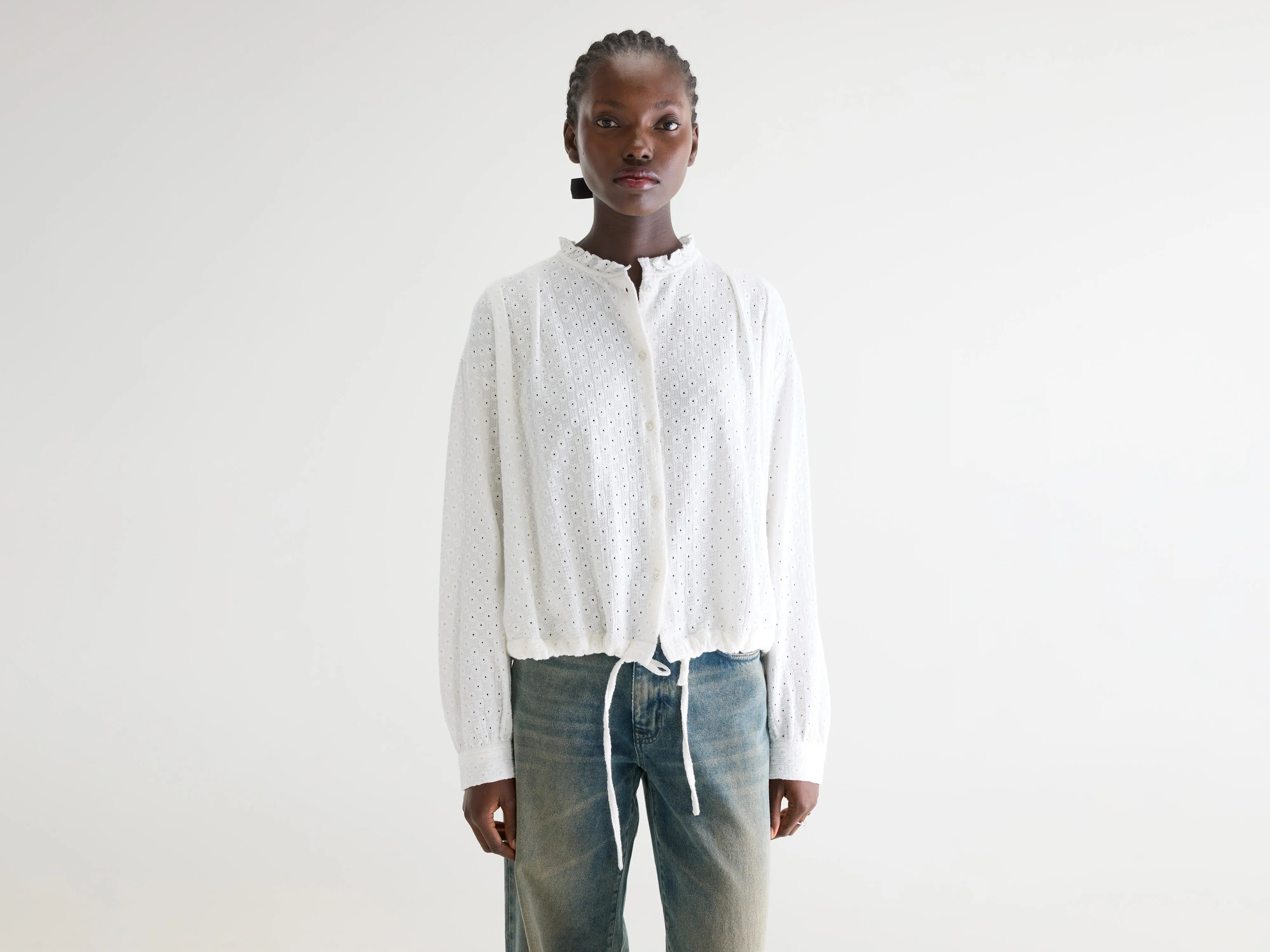 Blouse brodée Chelsy (261 / W / NATURAL)