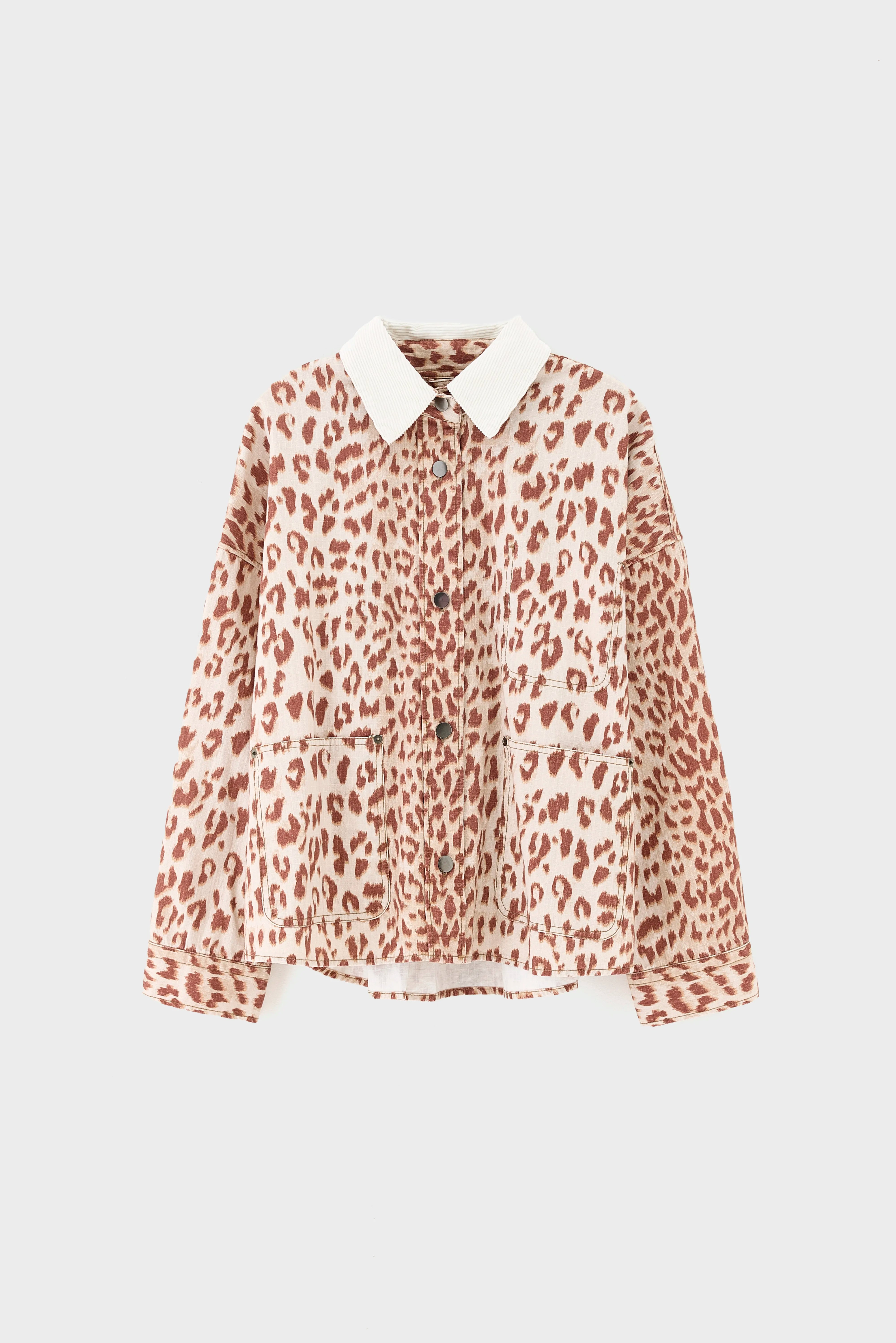 Wandy leopard-print overshirt (261 / W / COMBO A)
