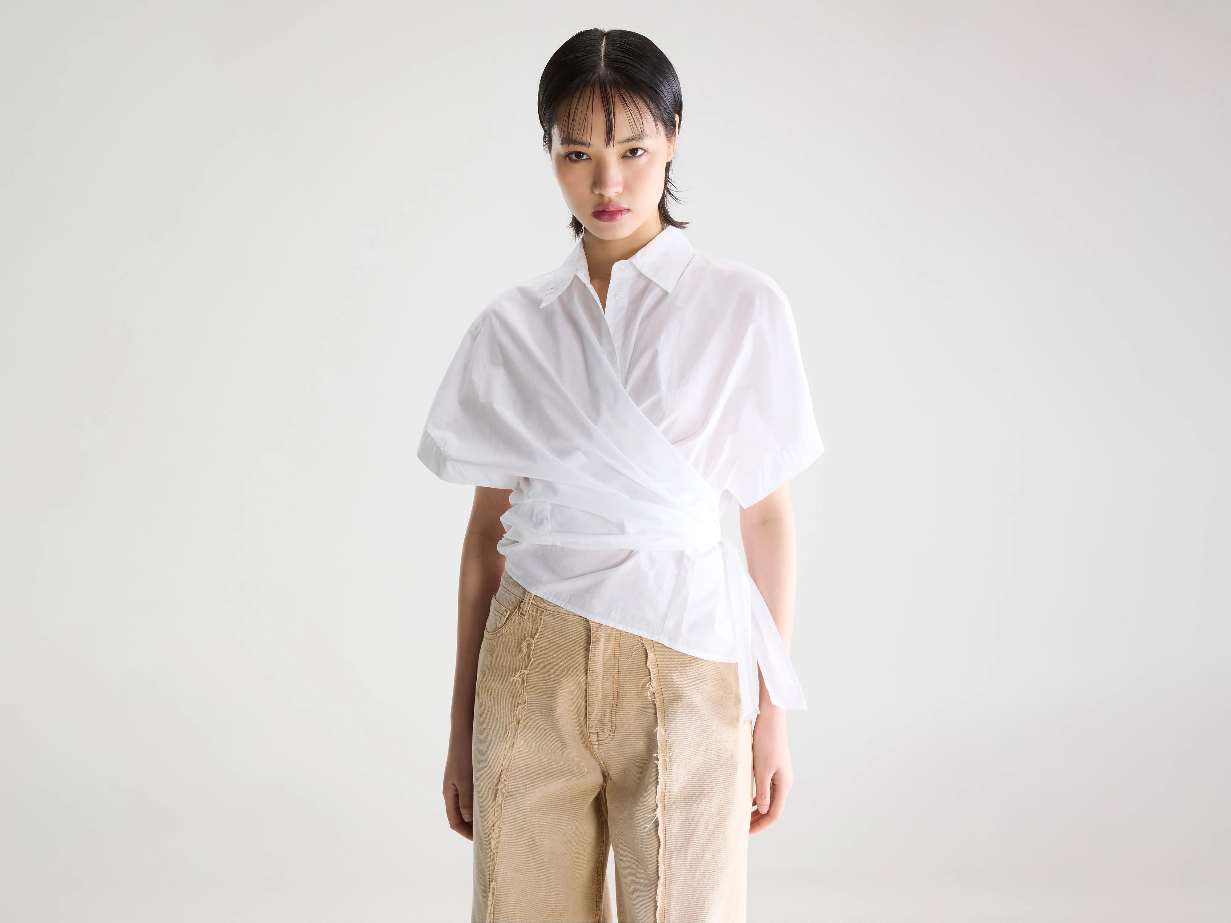 Blouse à nouer Coral (261 / W / WHITE)