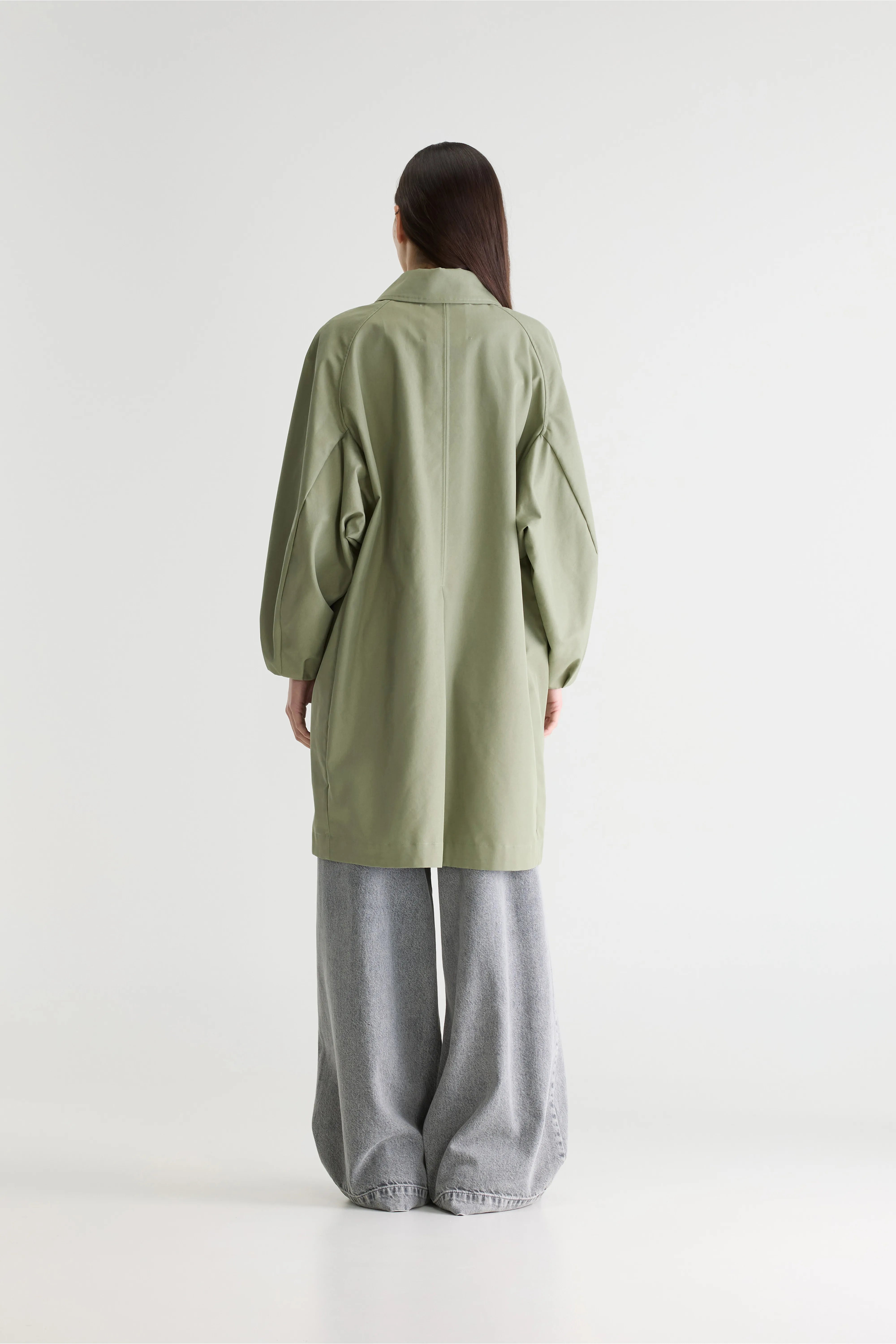 Julie trenchcoat (261 / W / SAUGE)