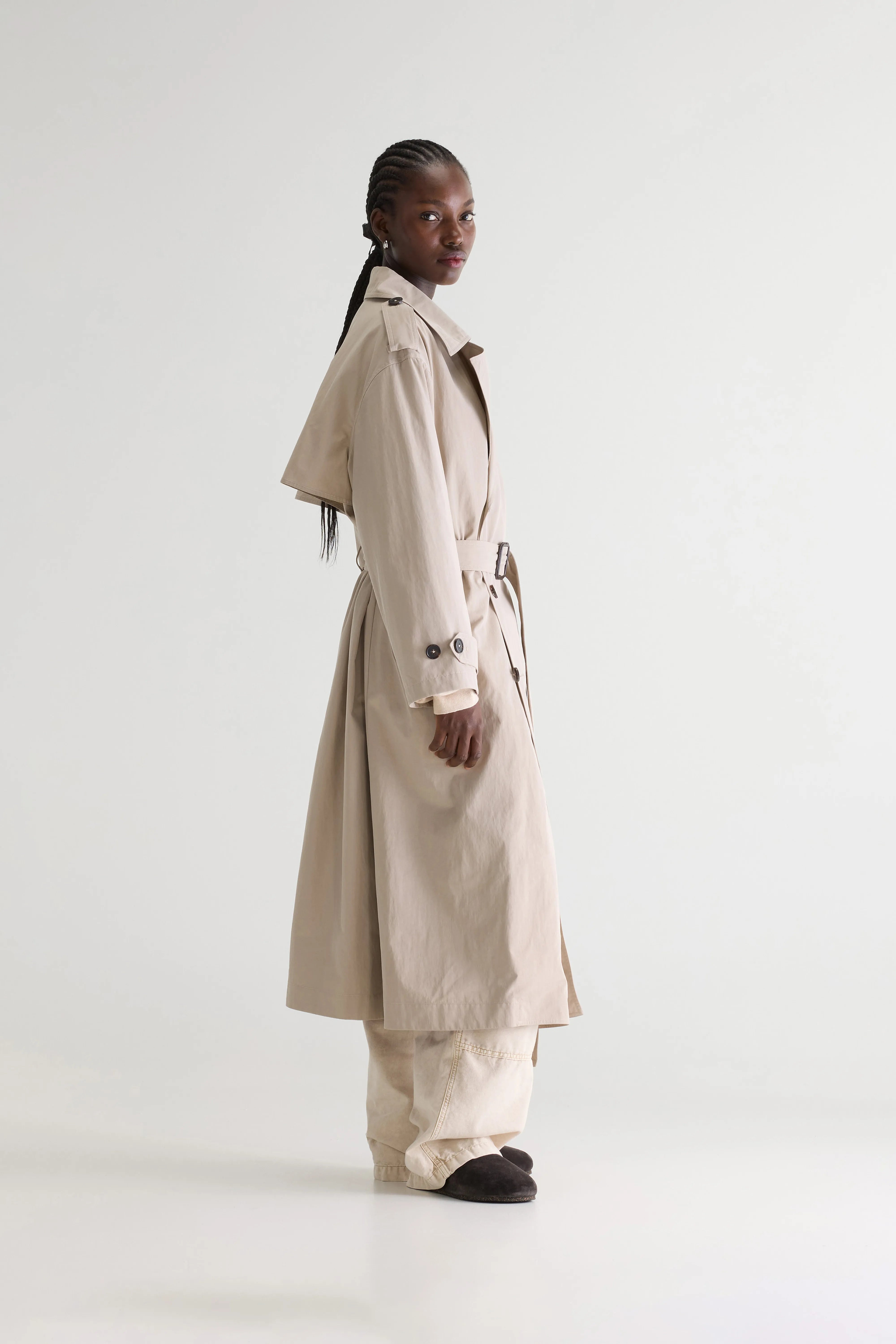 Hamy trench coat (261 / W / BRUME)