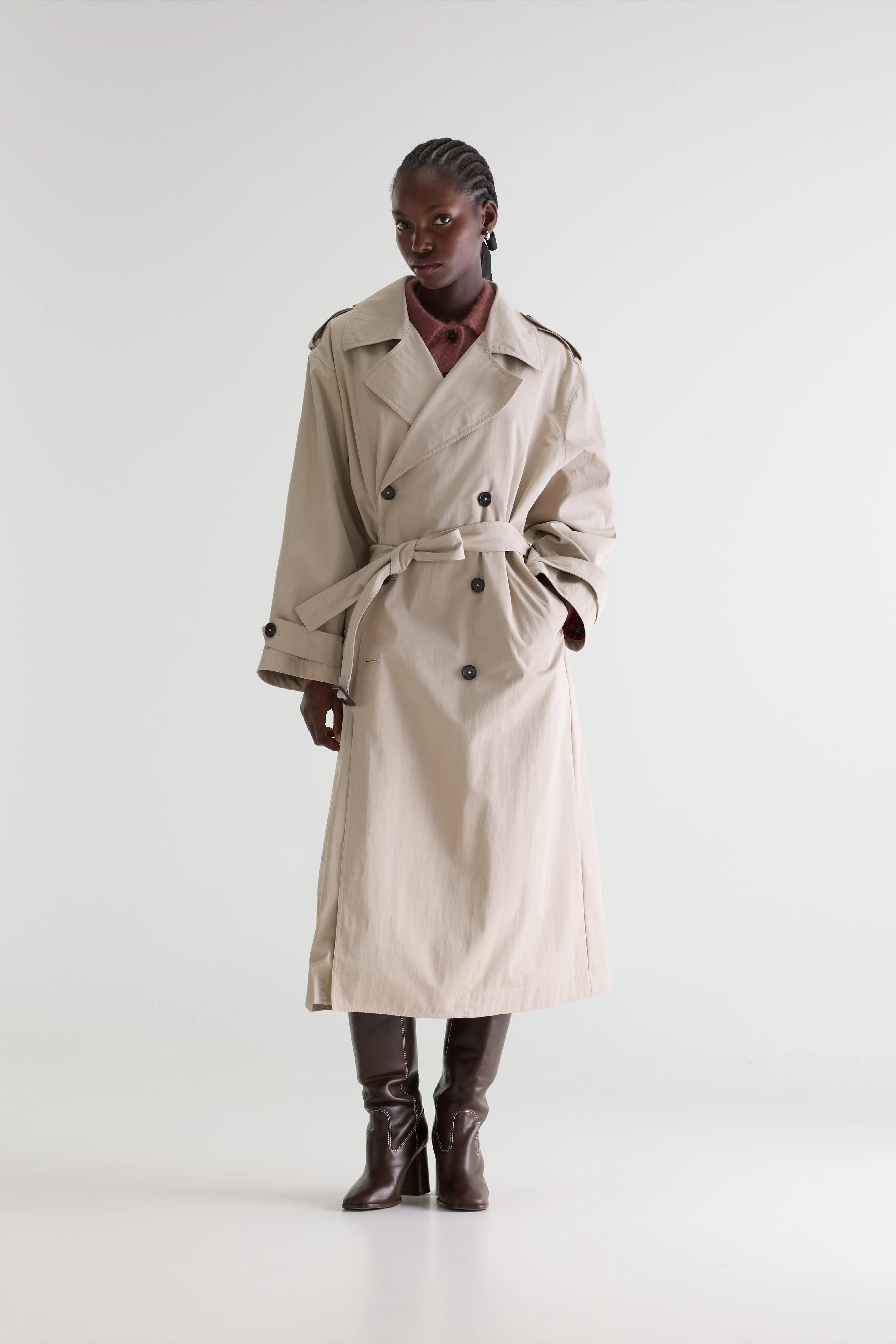 Hamy trench coat (261 / W / BRUME)