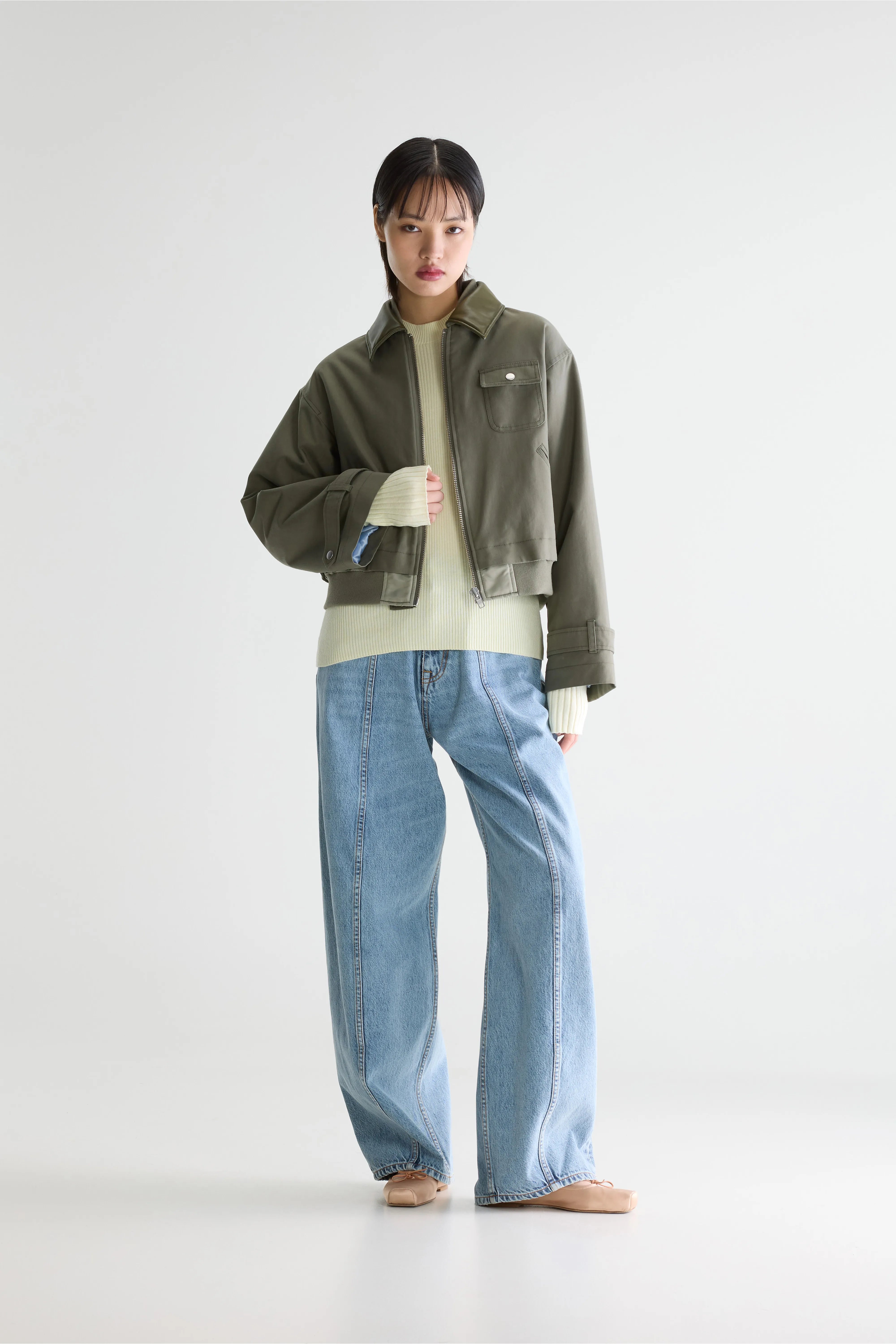 Jenner relaxte jas (261 / W / SAGE)