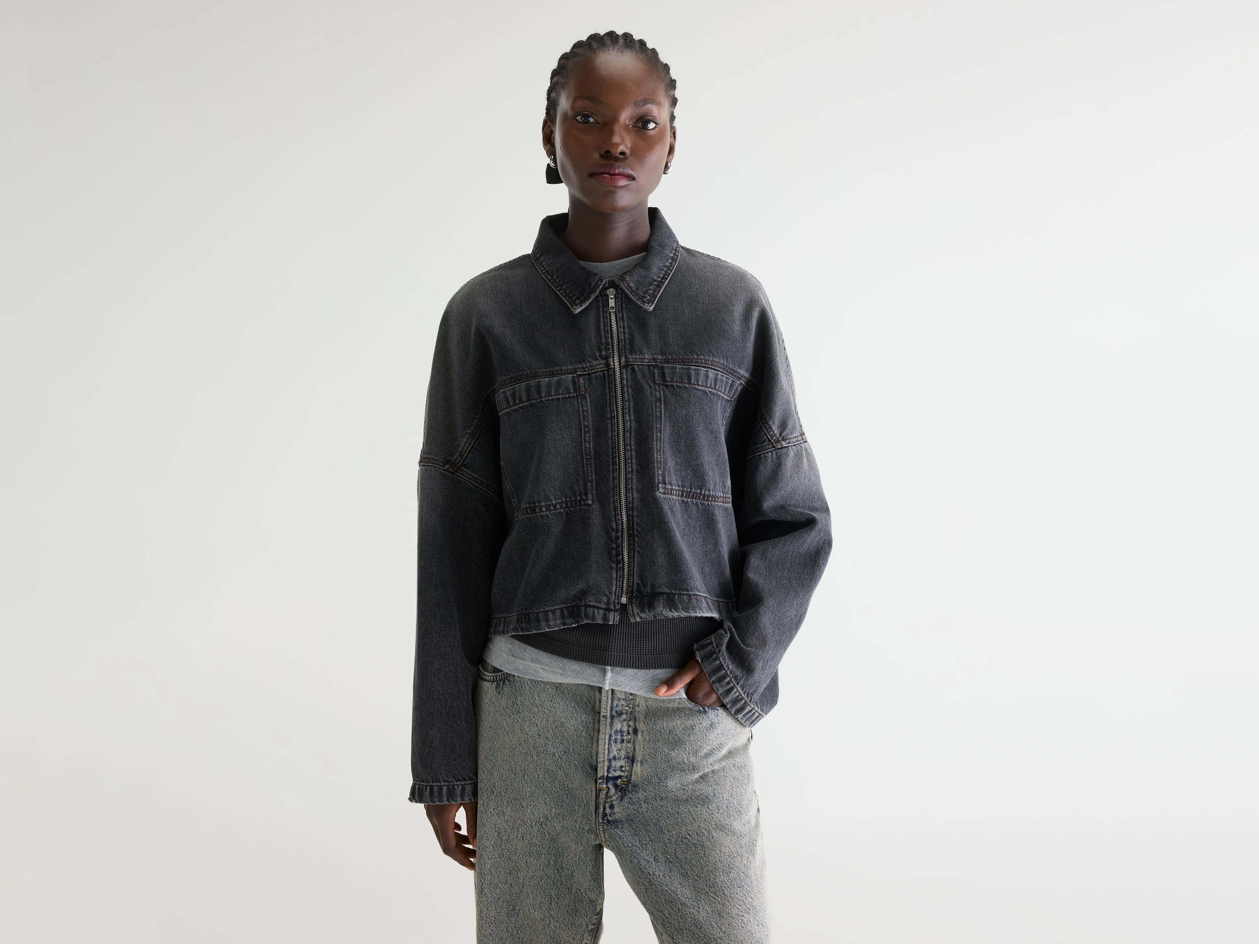 Gayli denim jas (261 / W / BLACK STONE)