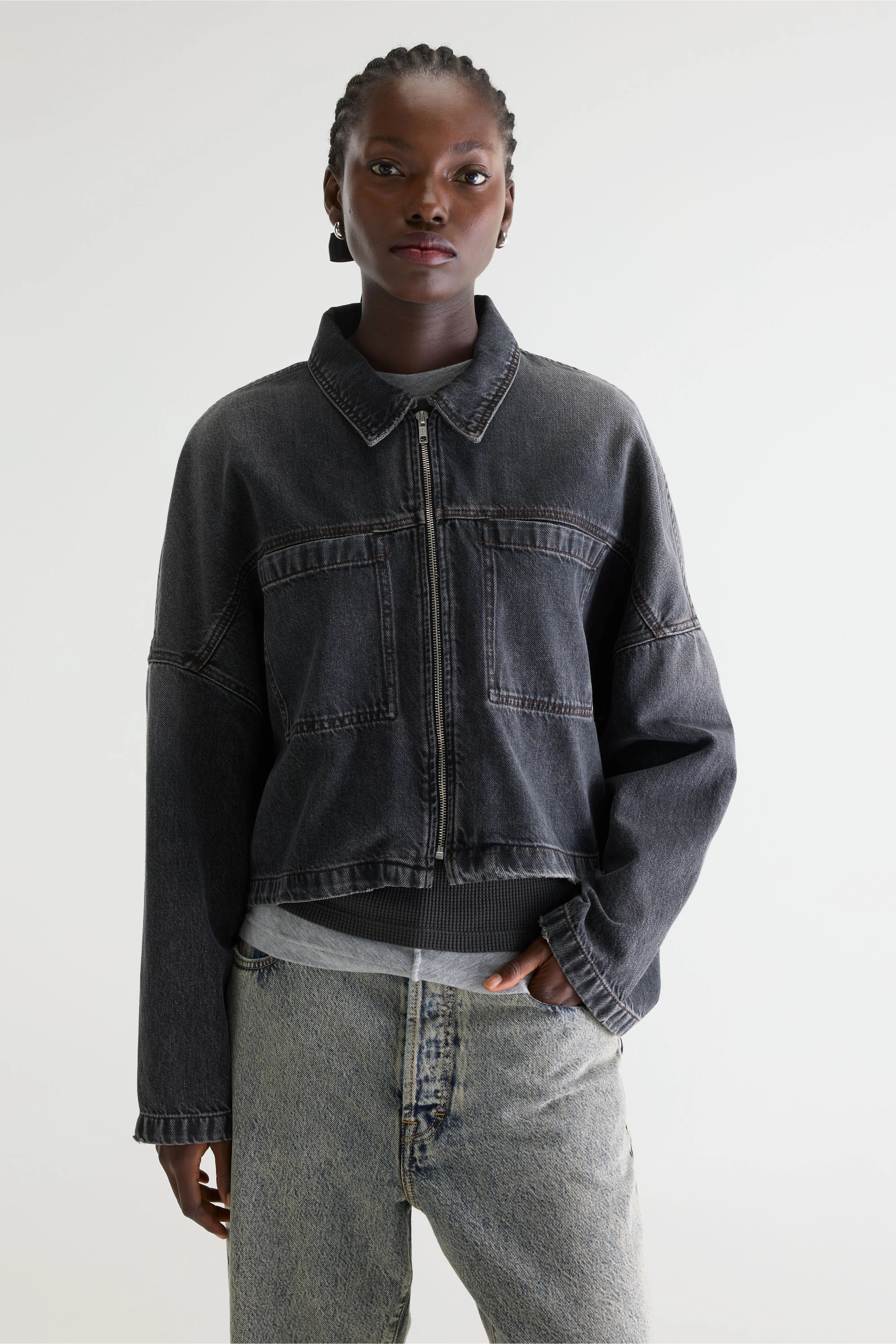 Gayli denim jas (261 / W / BLACK STONE)