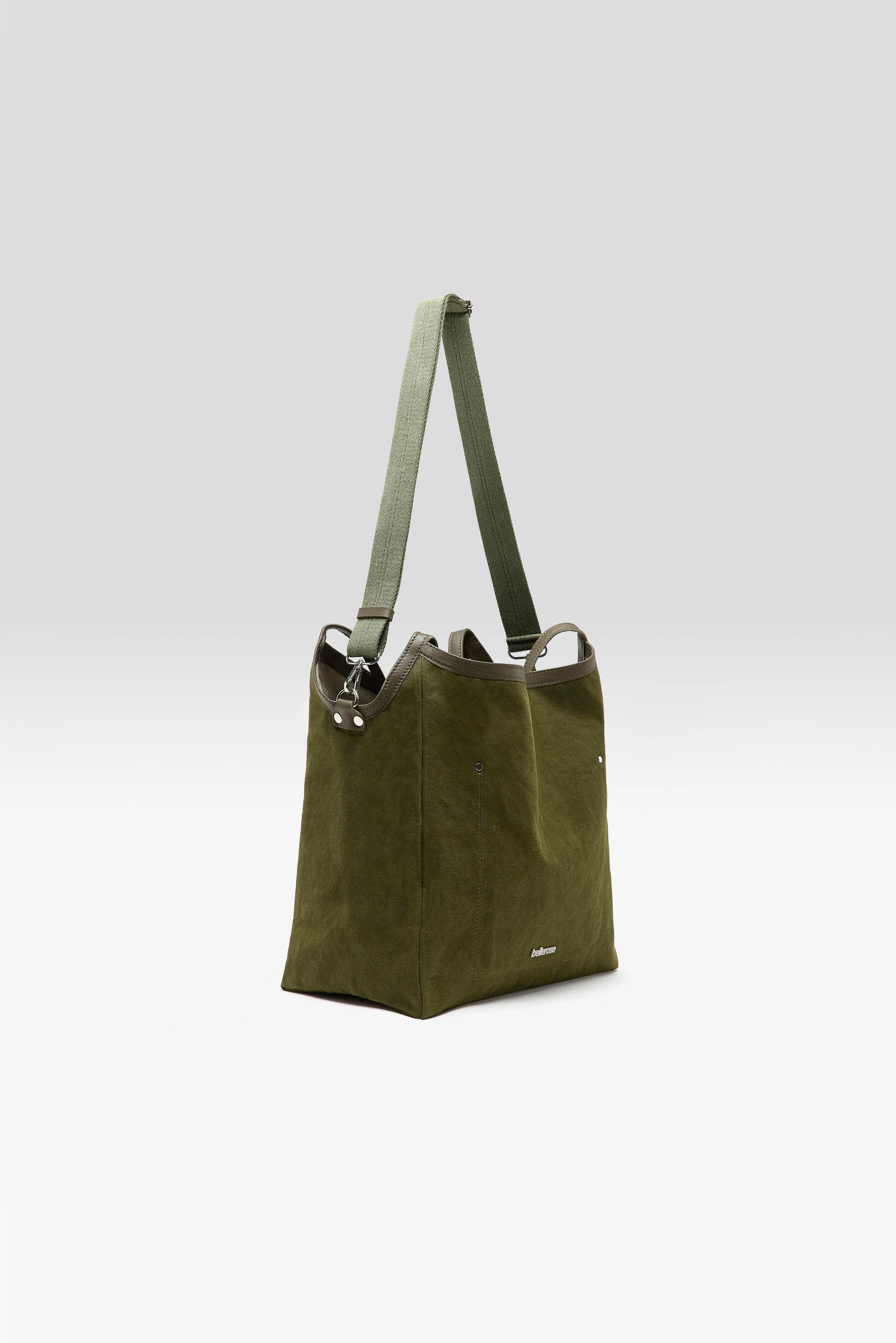 Singa canvas handbag (261 / W / OLIVE)
