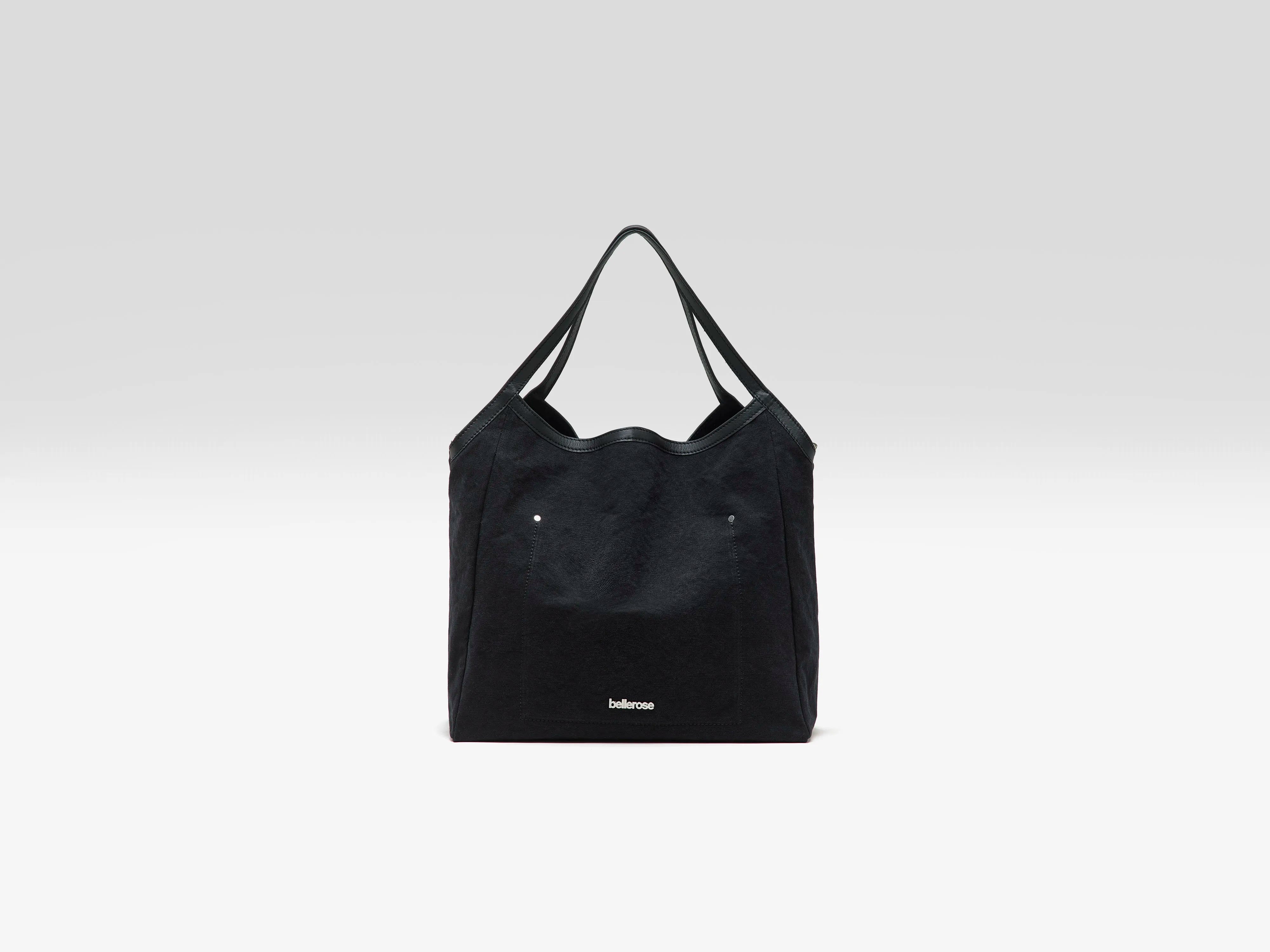 Singa canvas handbag (261 / W / BLACK)