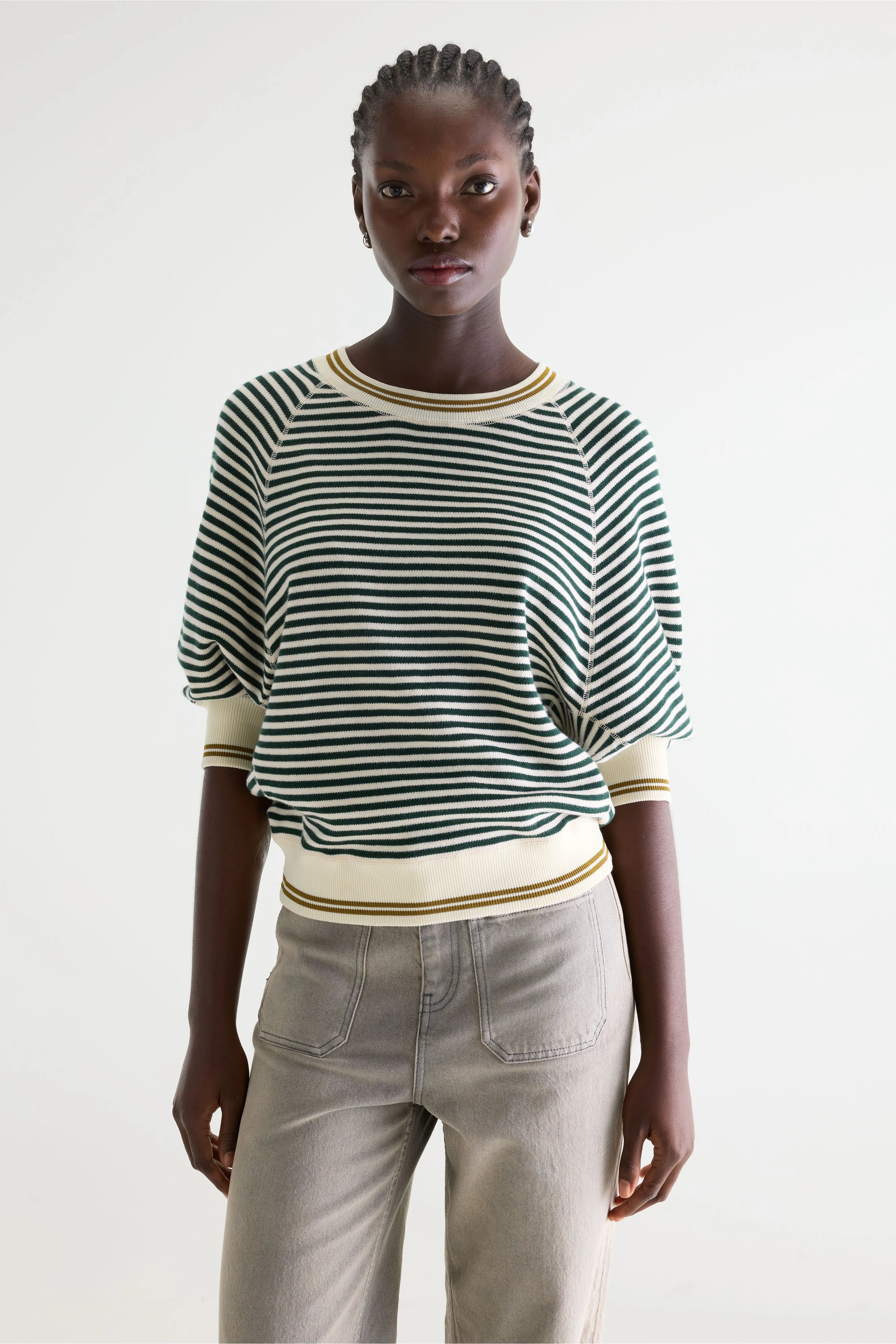 Pull col rond Anglet (261 / W / STRIPE A)