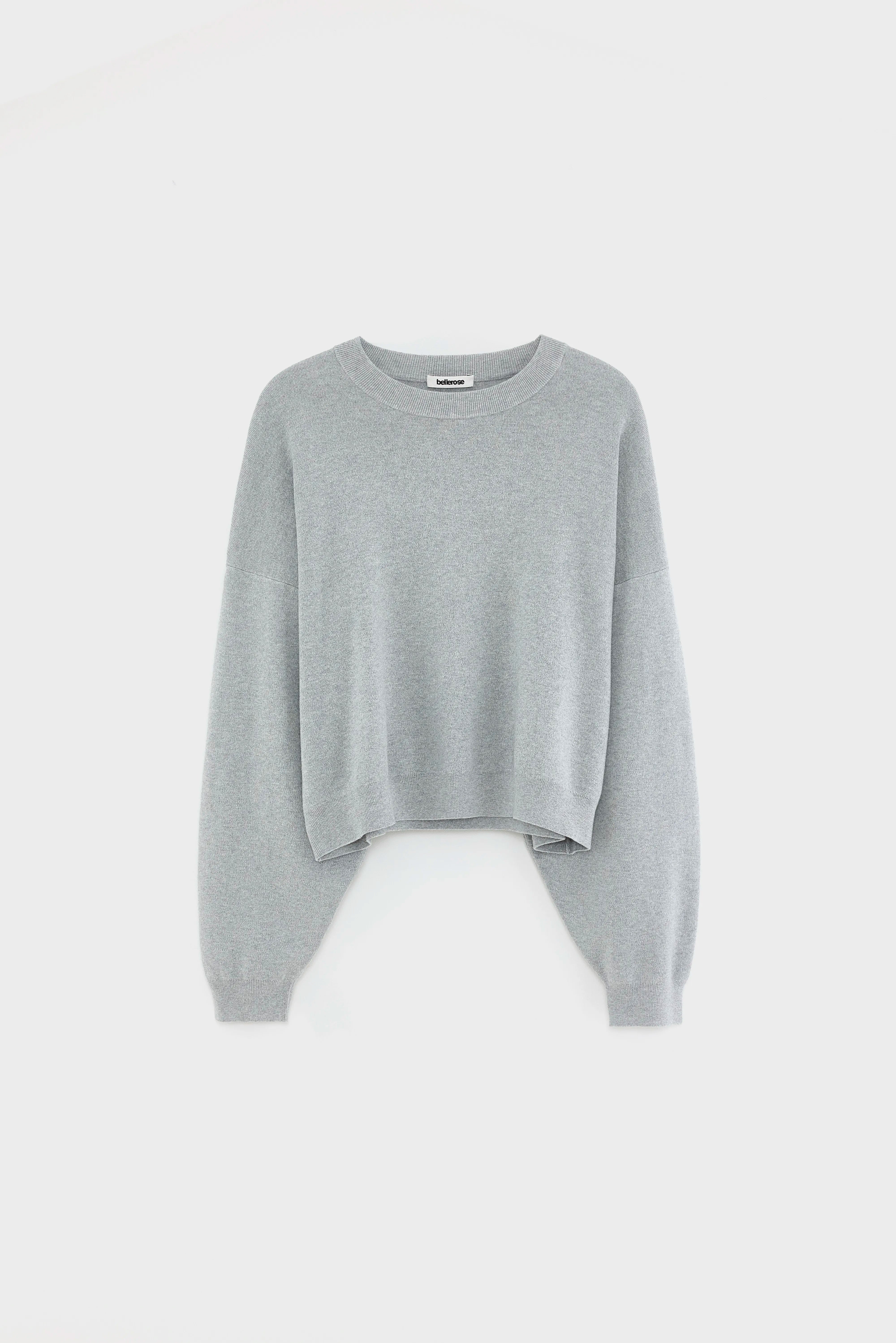 Pull col rond Angum (261 / W / H. GREY)