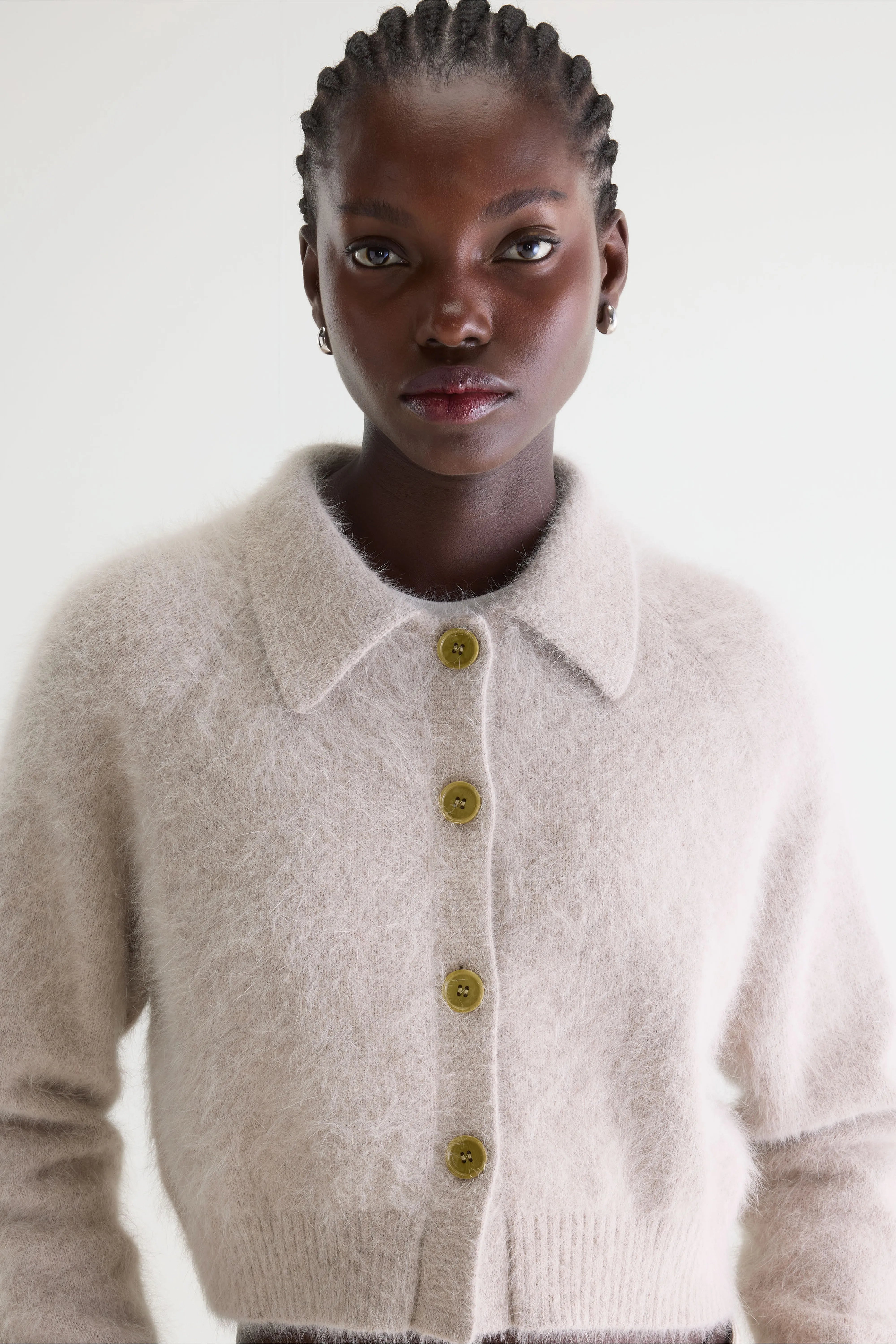 Datco cardigan van angoramix (261 / W / LIGHT GREY)