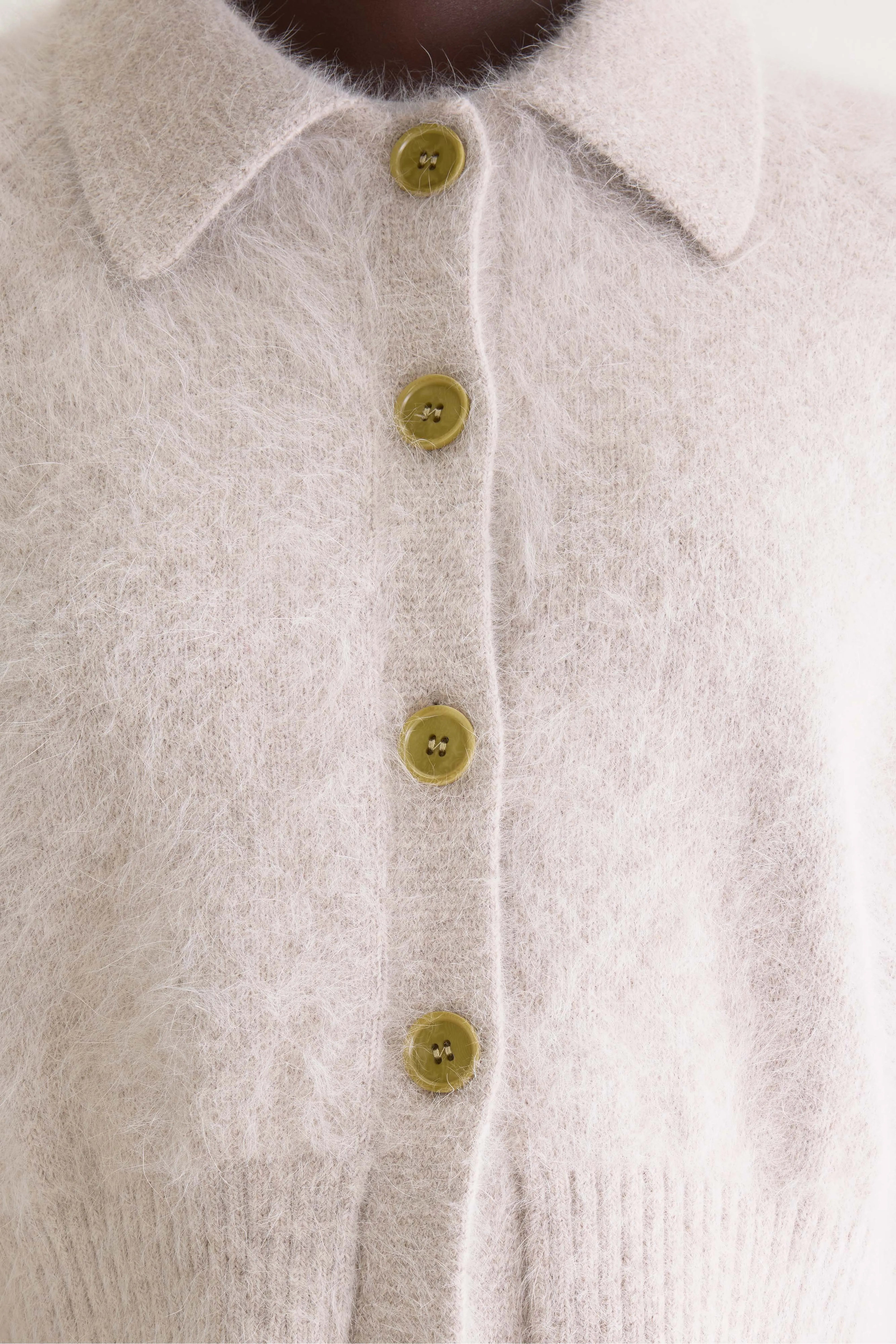 Datco cardigan van angoramix (261 / W / LIGHT GREY)