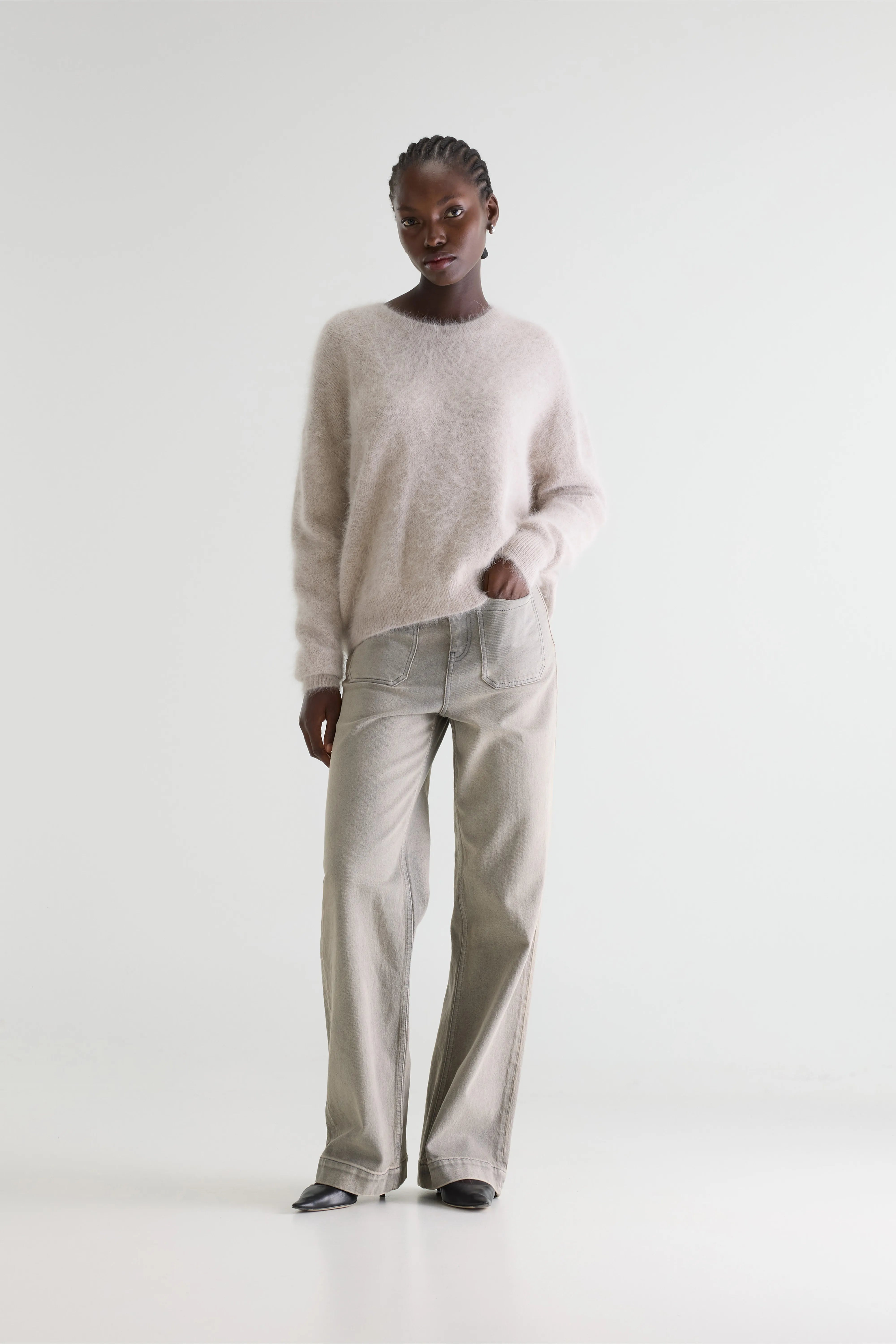 Datus trui van angoramix (261 / W / LIGHT GREY)