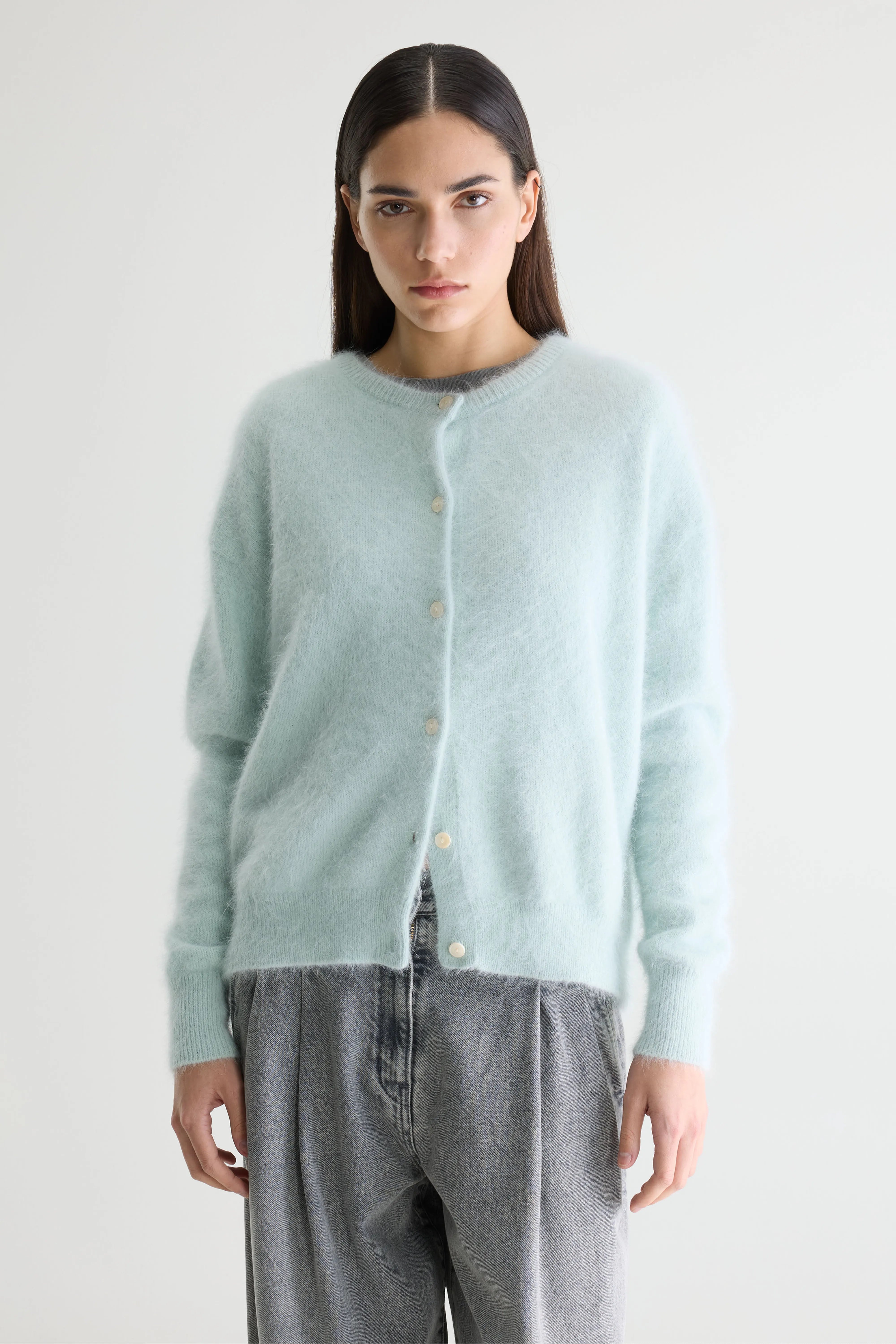 Cardigan en angora Dathan (261 / W / ICE)