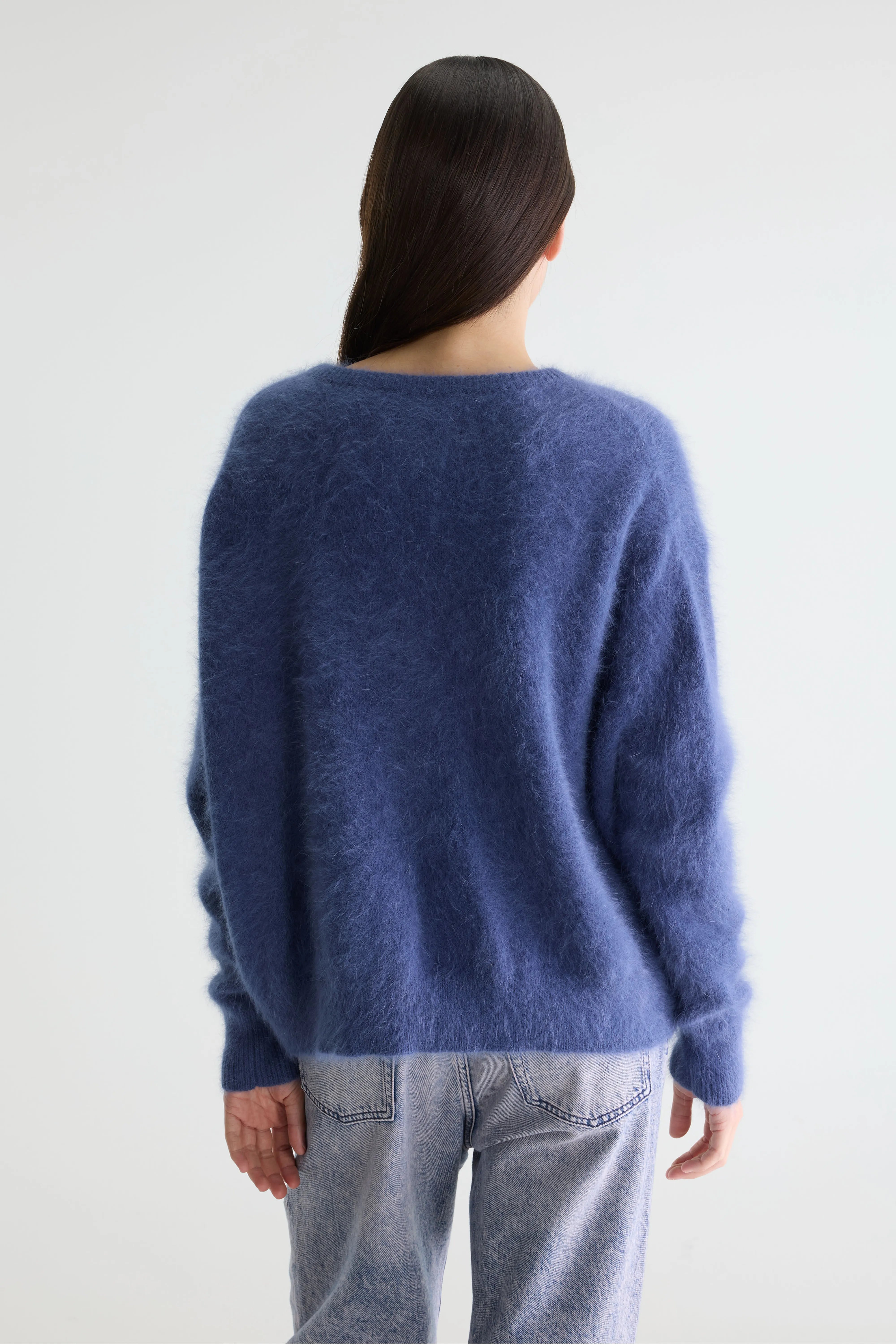 Cardigan en angora Dathan (261 / W / STORM)