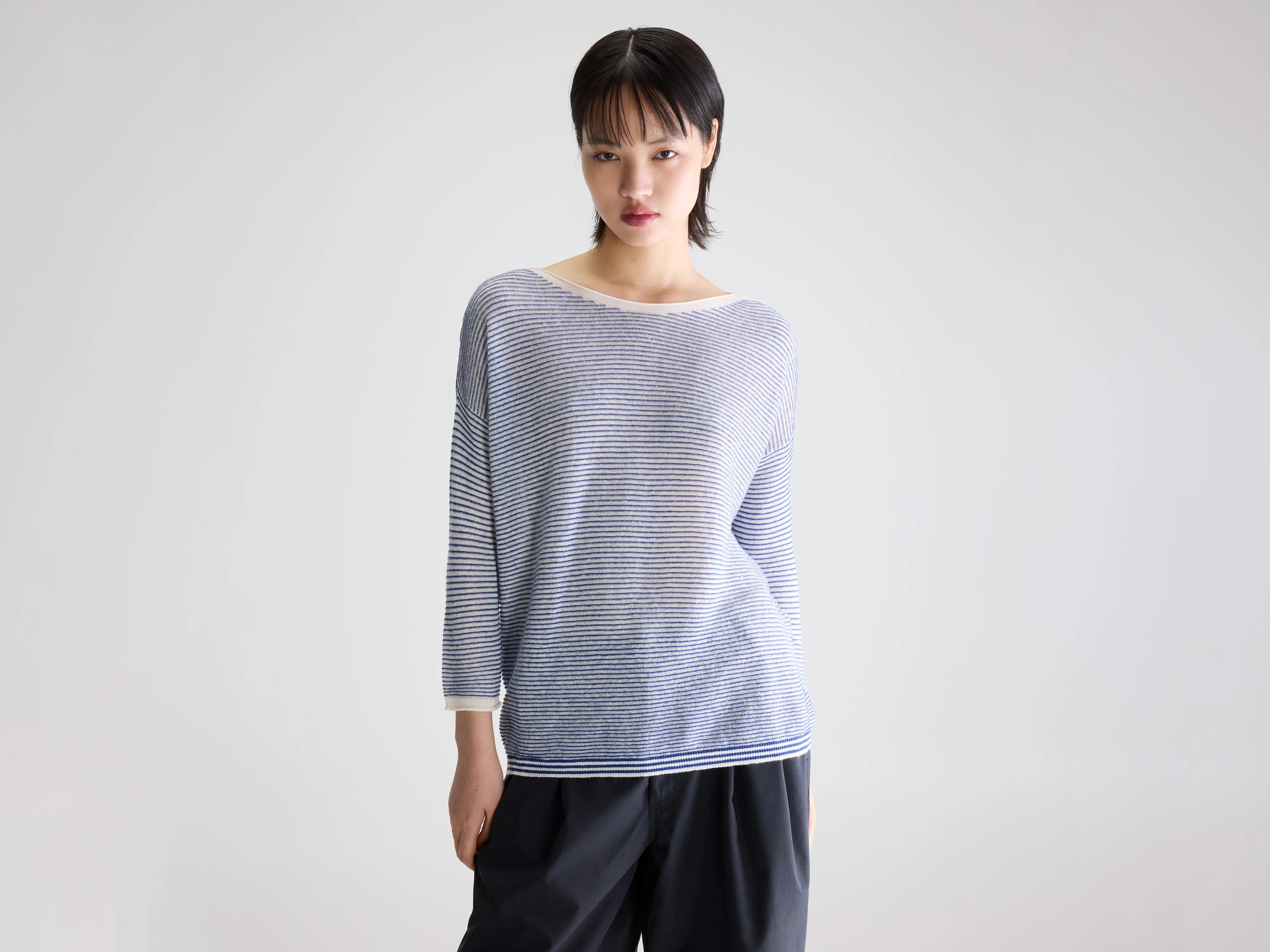 Pull à encolure bateau Neep (261 / W / STRIPE A)
