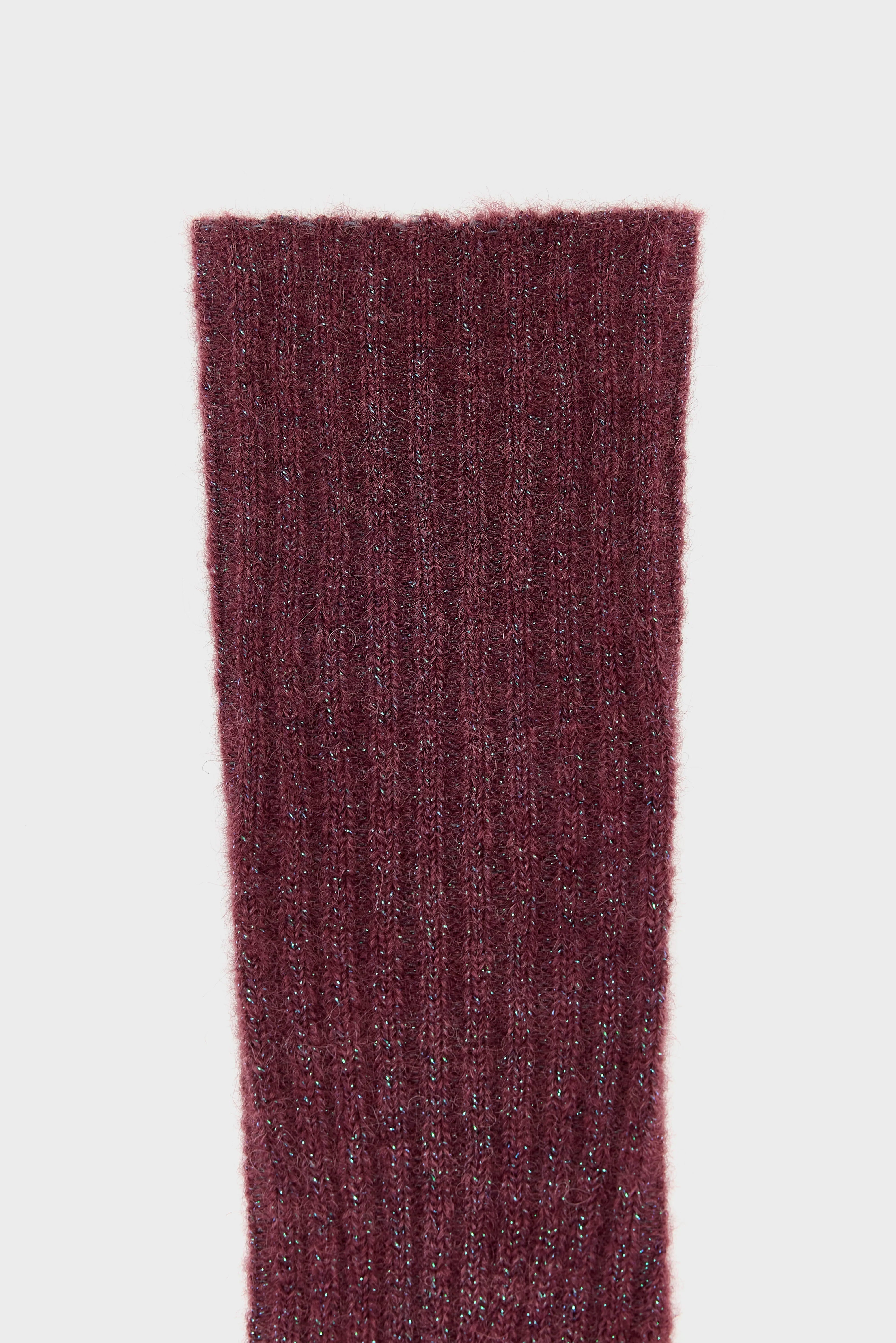 Boti shiny socks (262 / W / BURGUNDY)