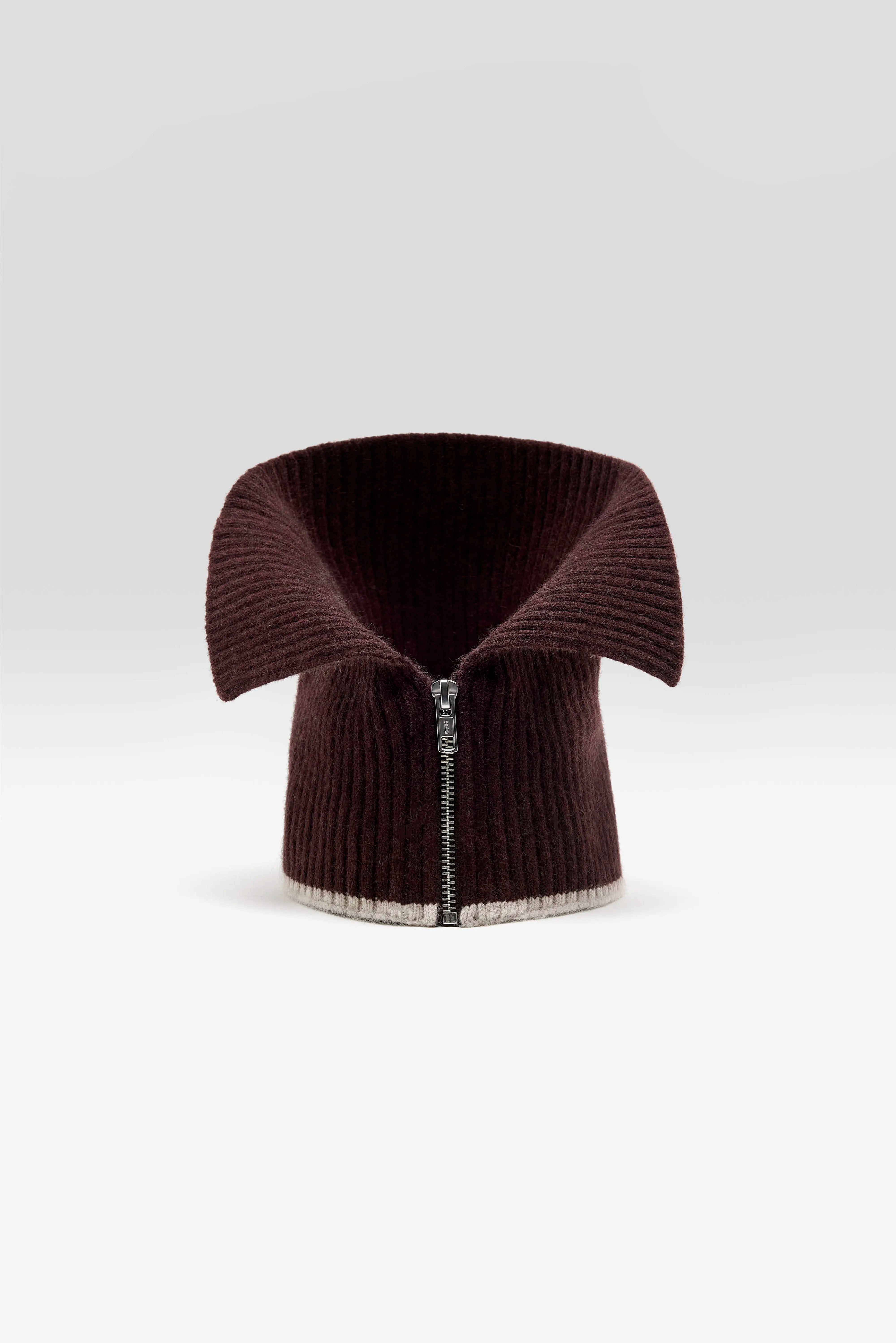 Dusyk zip collar (262 / W / DARK ROAST)