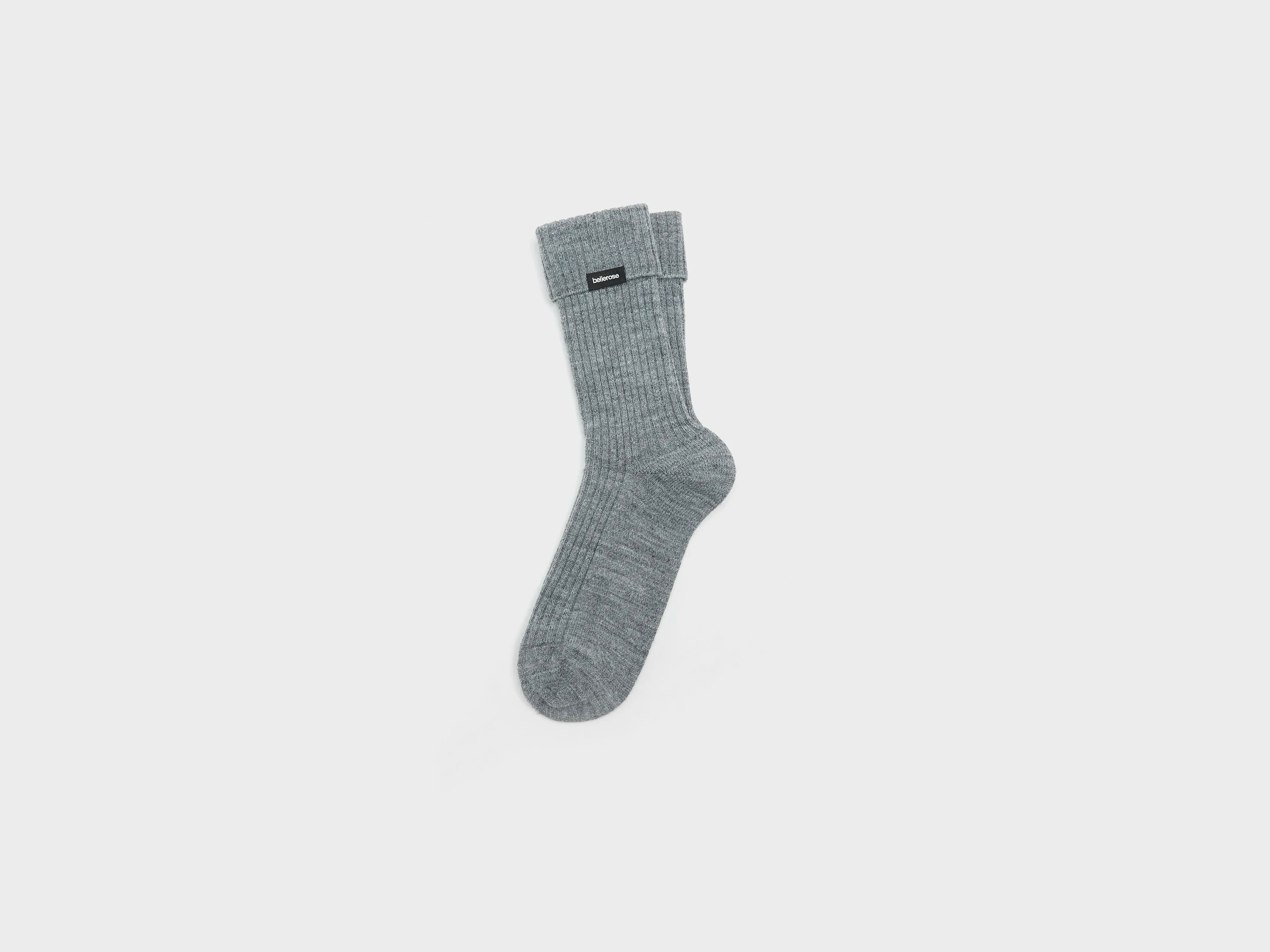 Chaussettes en maille côtelée Baniy (262 / W / H. GREY)