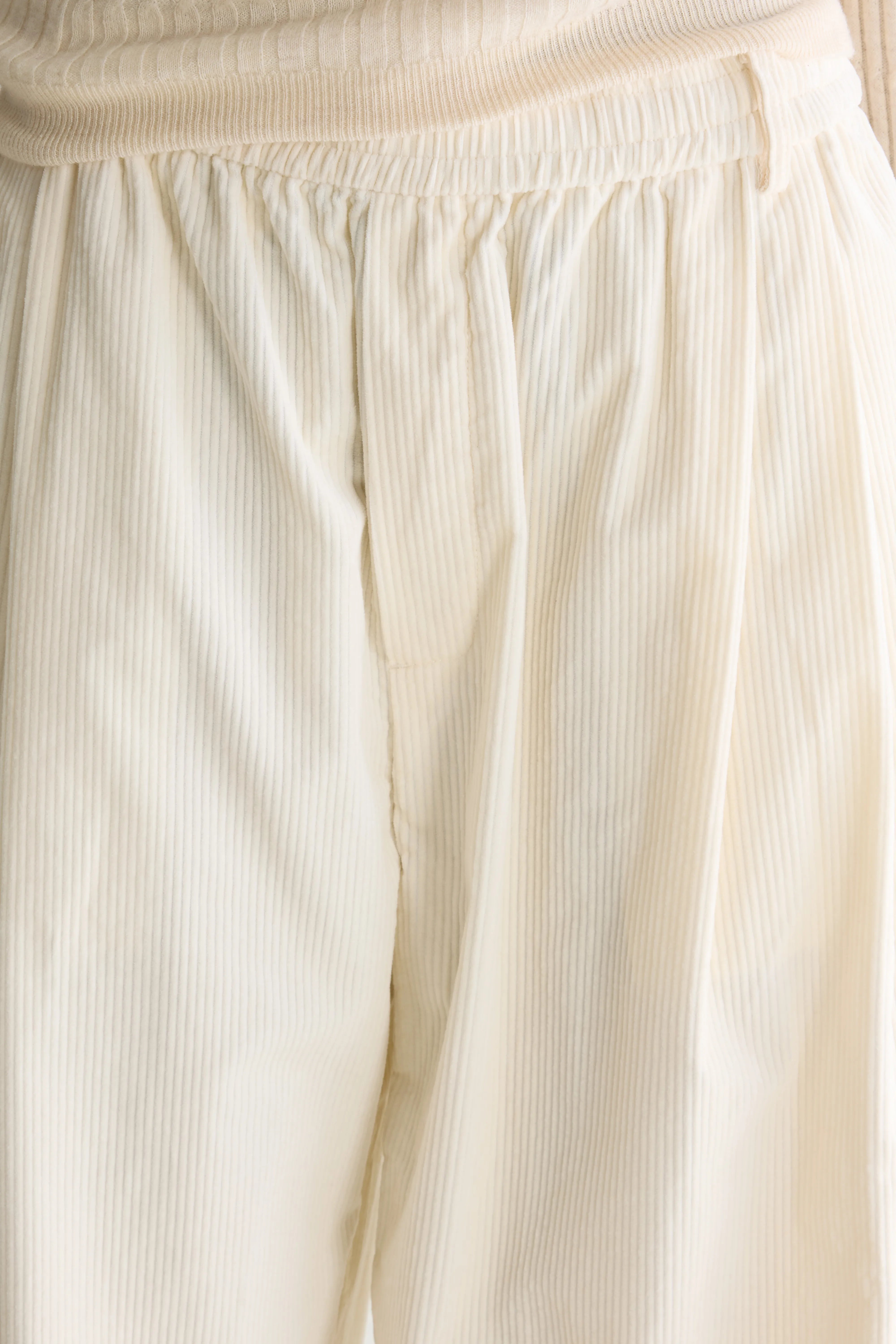 Jilo tapered corduroy broek (262 / W / NATURAL)
