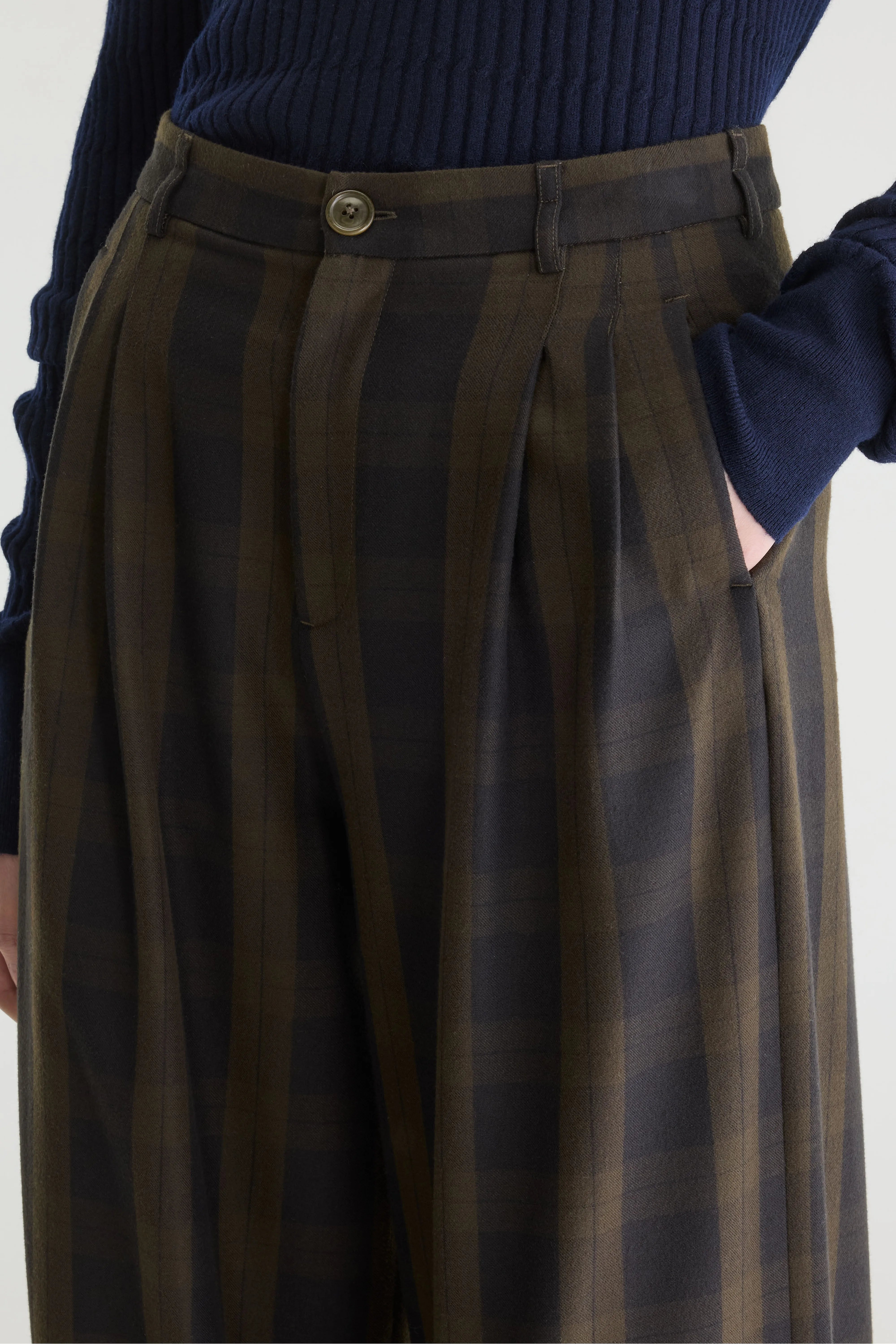 Volkert wijde geruite broek (262 / W / CHECK C)