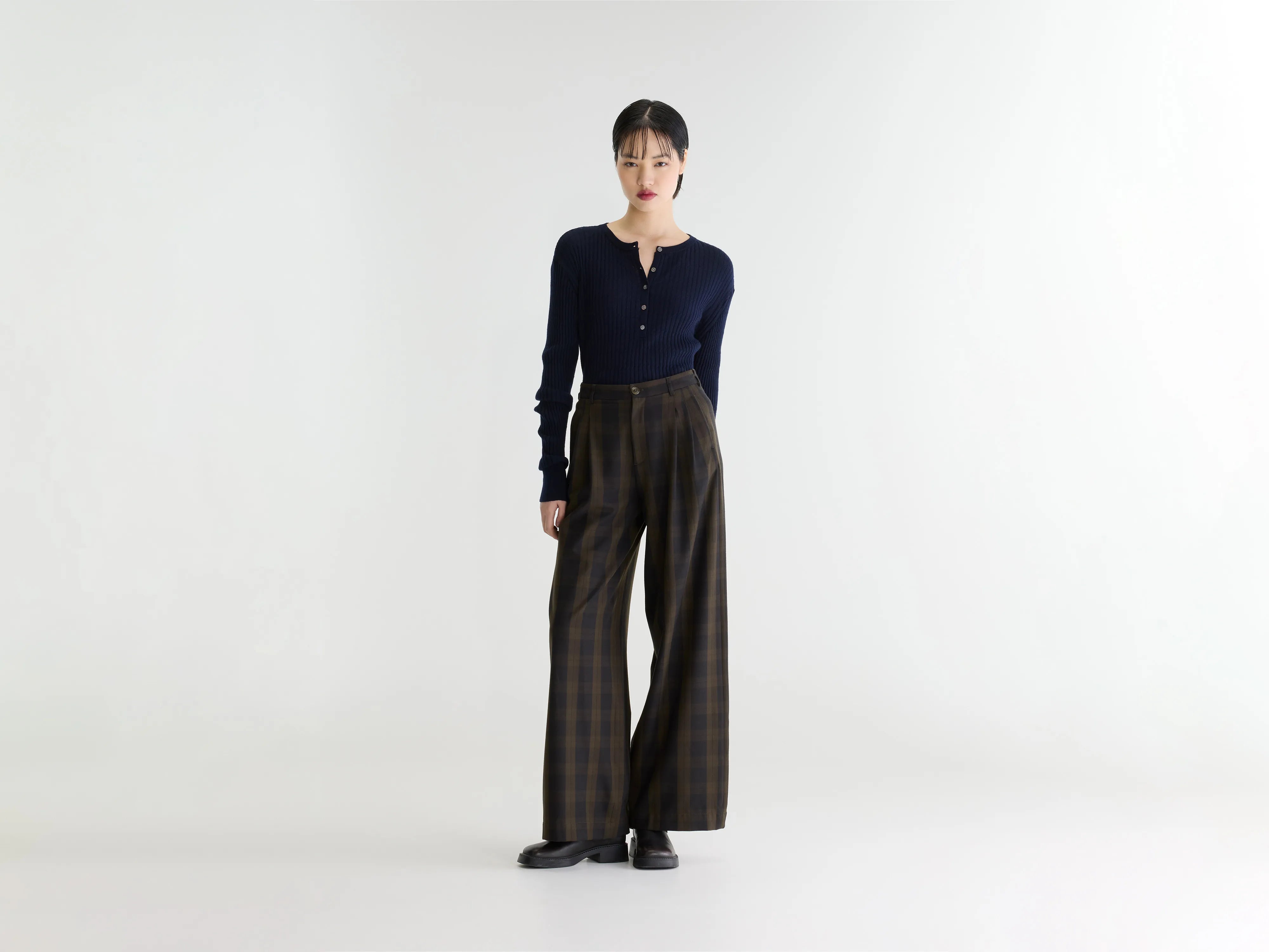 Volkert wijde geruite broek (262 / W / CHECK C)