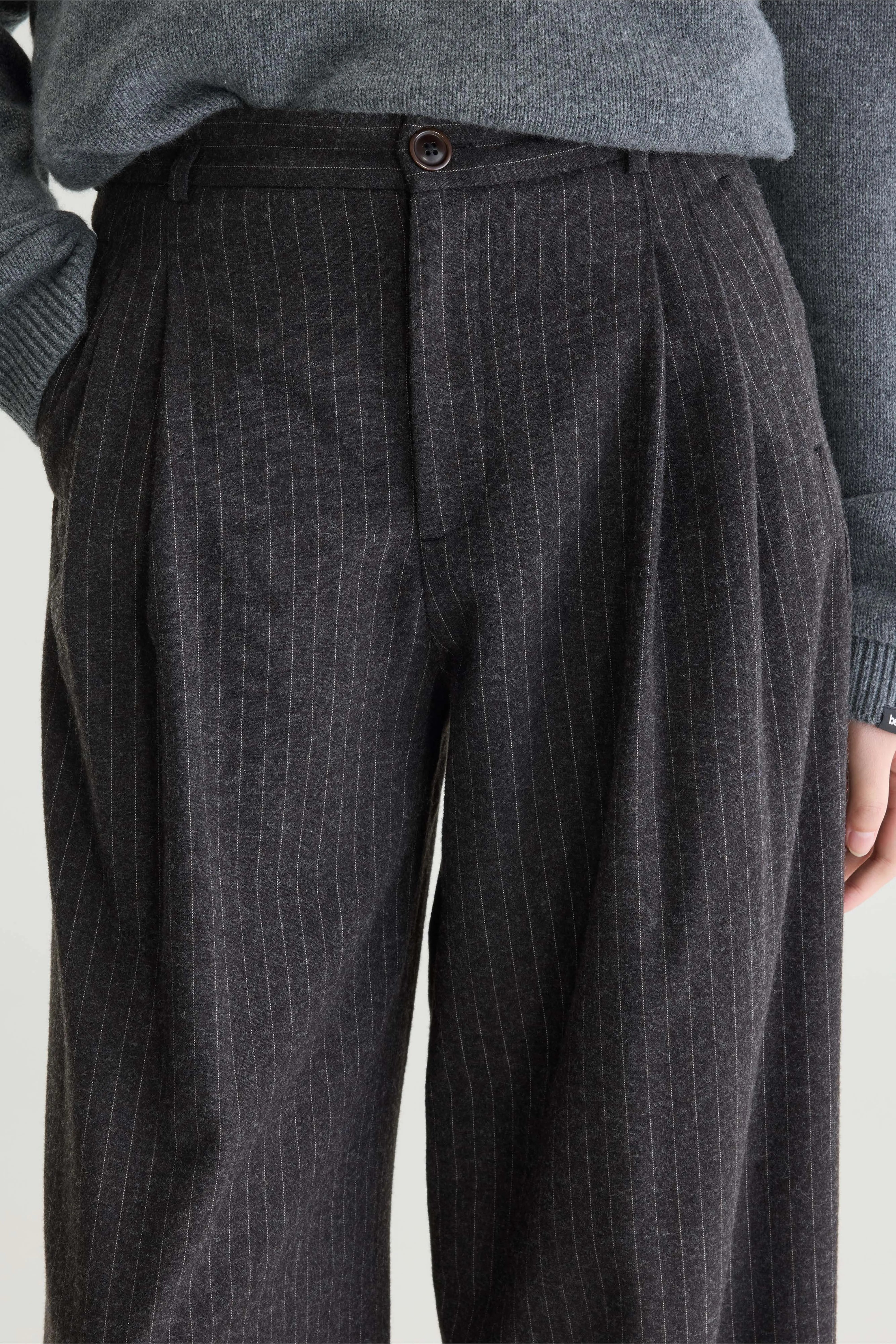 Volkert wijde broek met krijtstreep (262 / W / STRIPE C)
