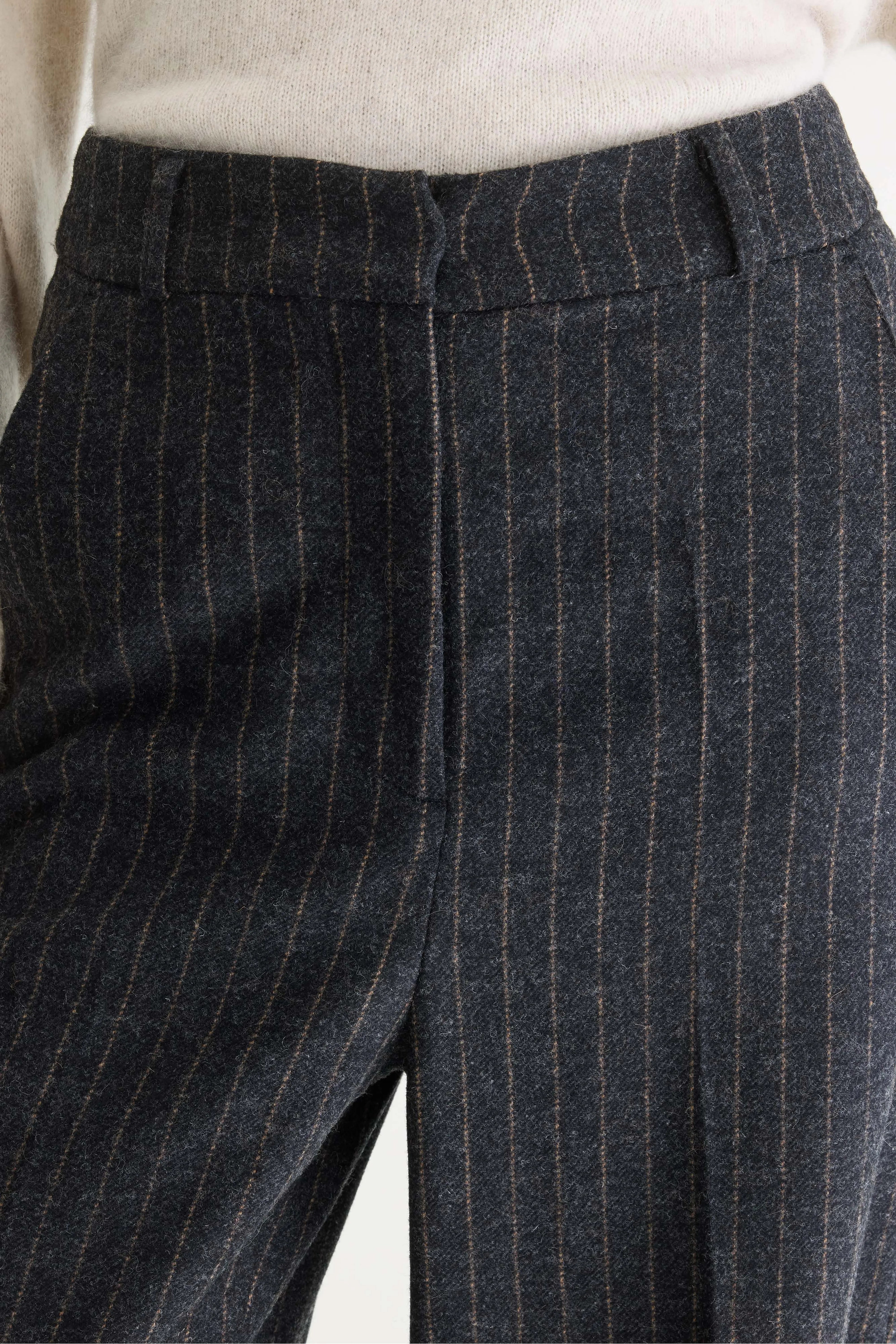 Japan broek met krijtstreep (262 / W / STRIPE A)