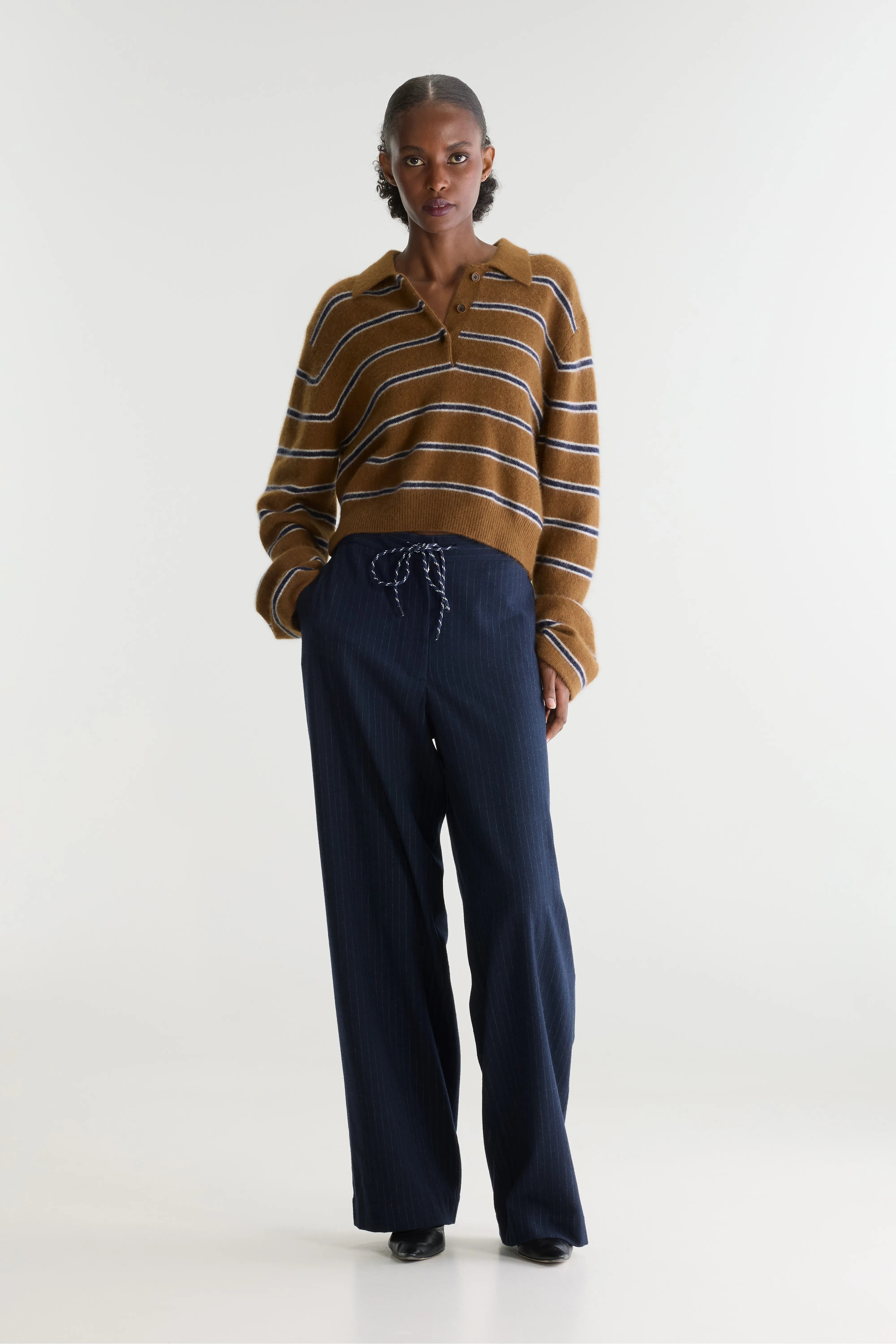 Solene straight striped trousers (262 / W / STRIPE B)