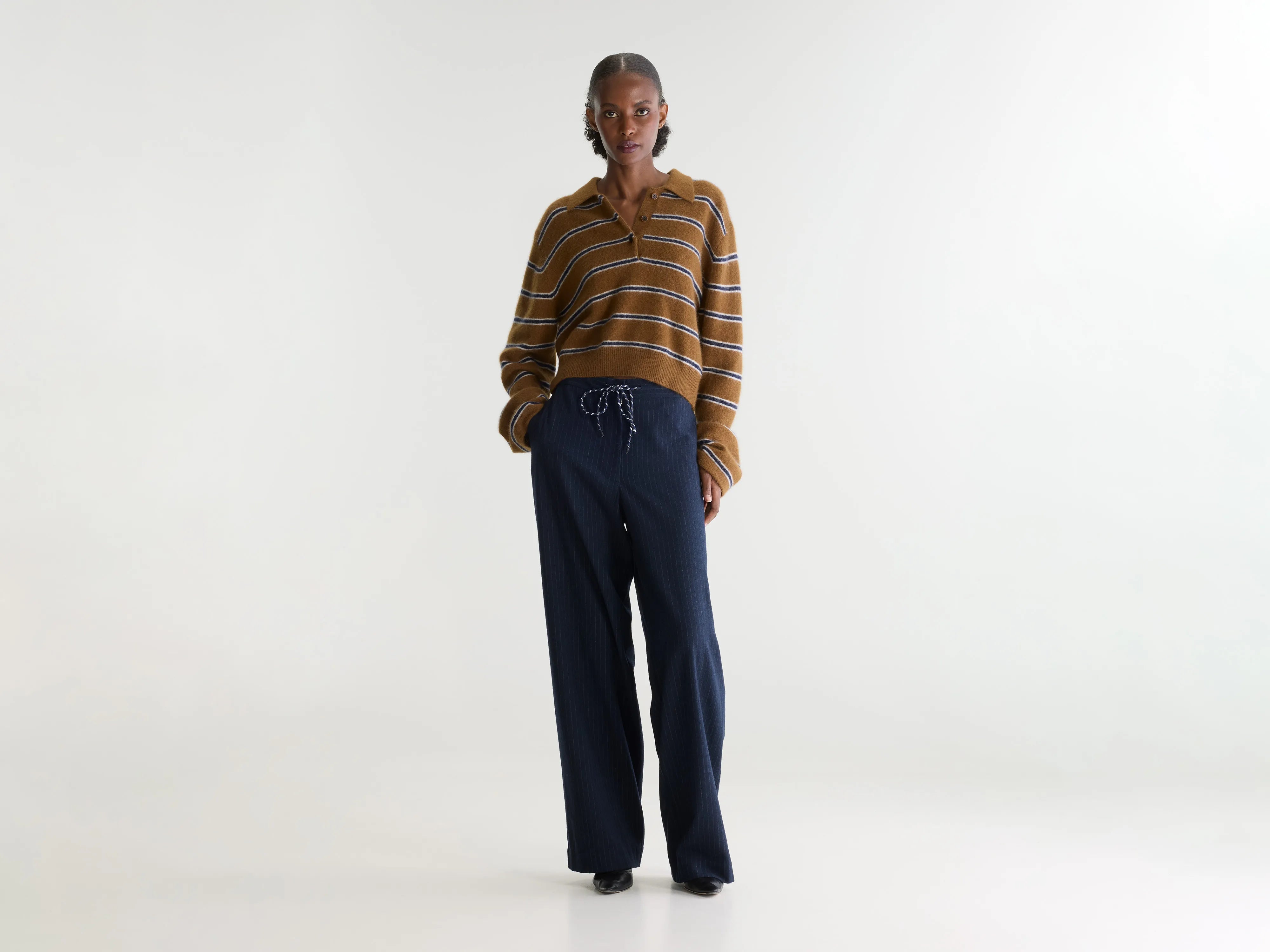 Solene straight striped trousers (262 / W / STRIPE B)