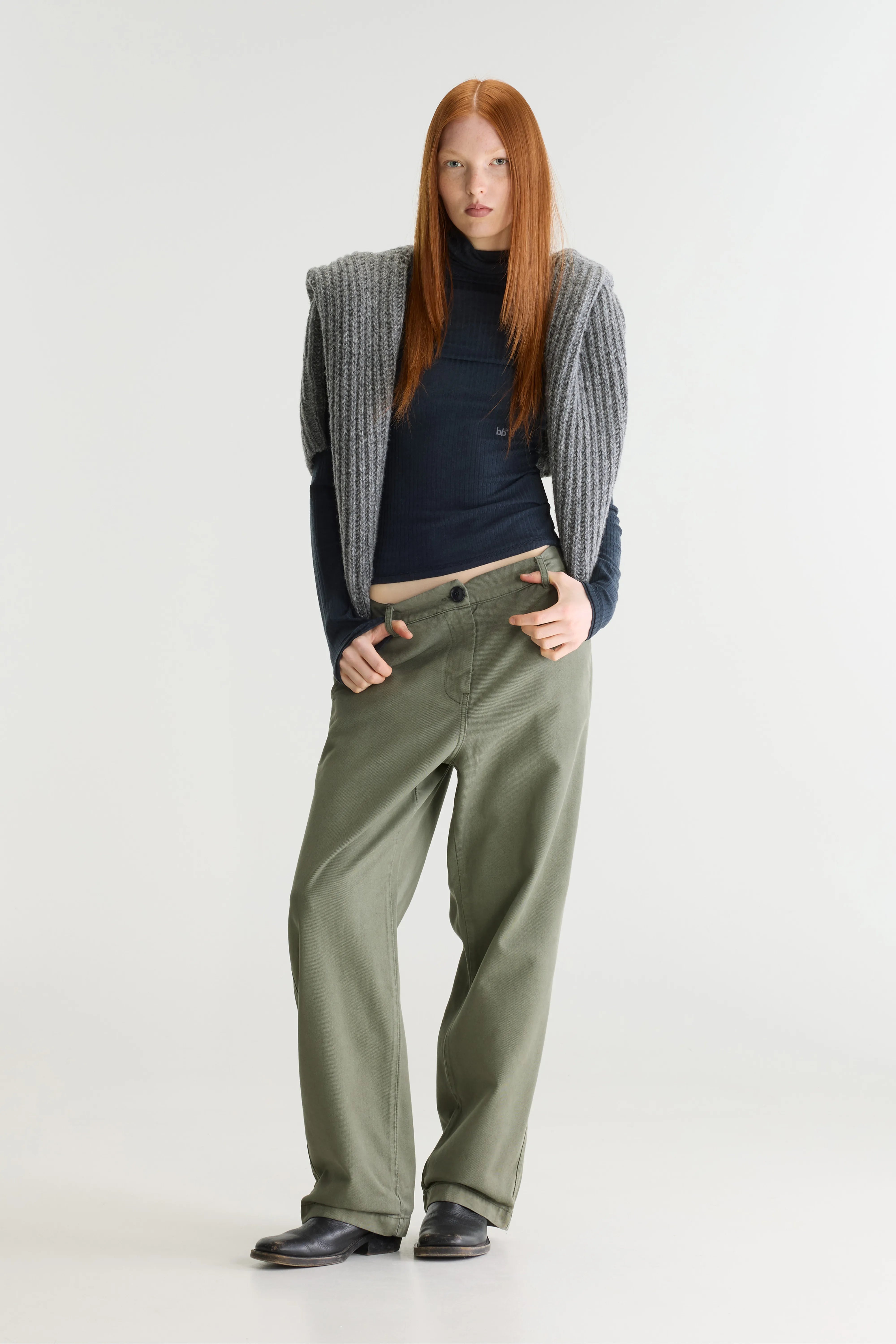 Pace straight trousers (262 / W / DUSTY OLIVE)