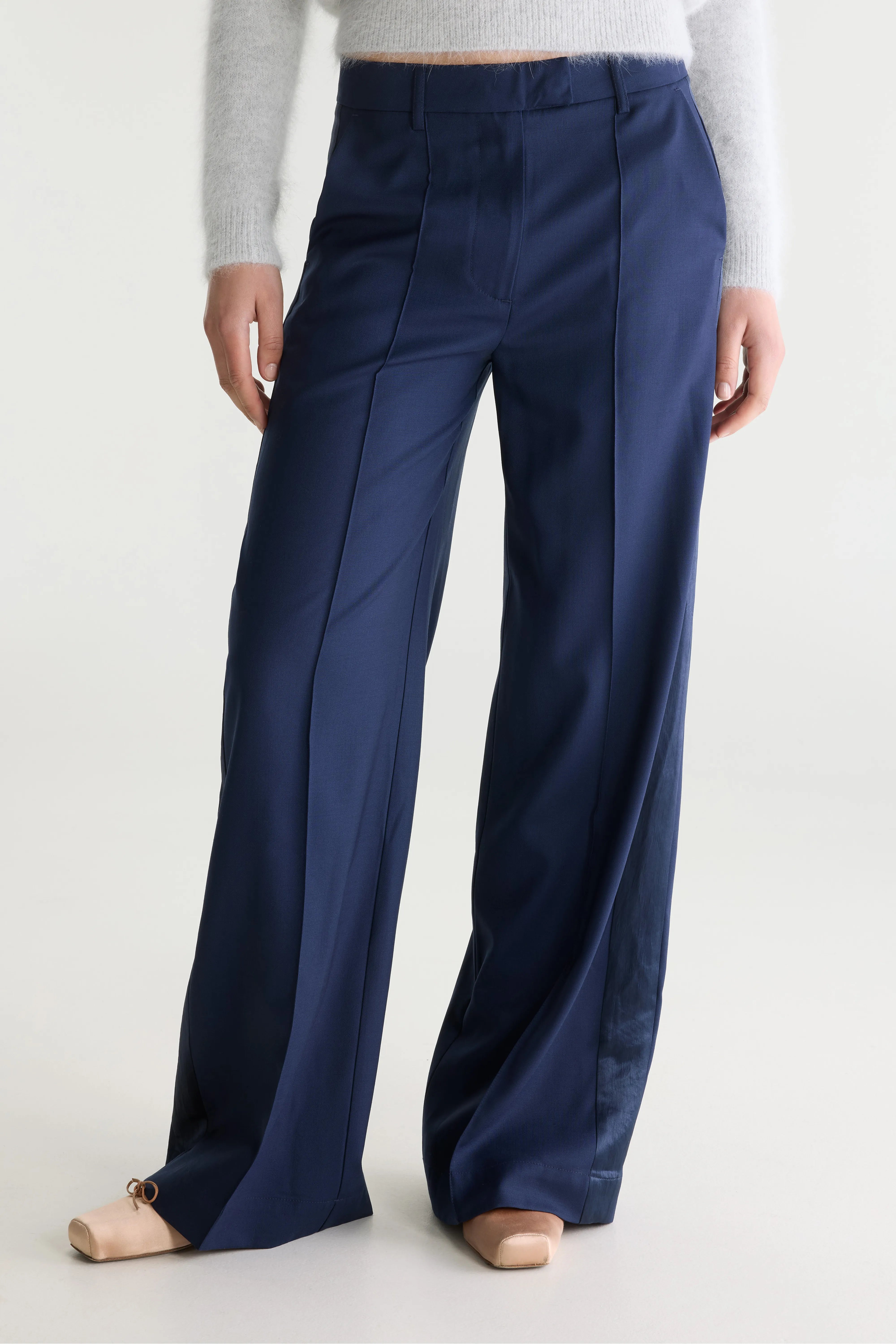 Shine tailored trousers (262 / W / NAVAL)