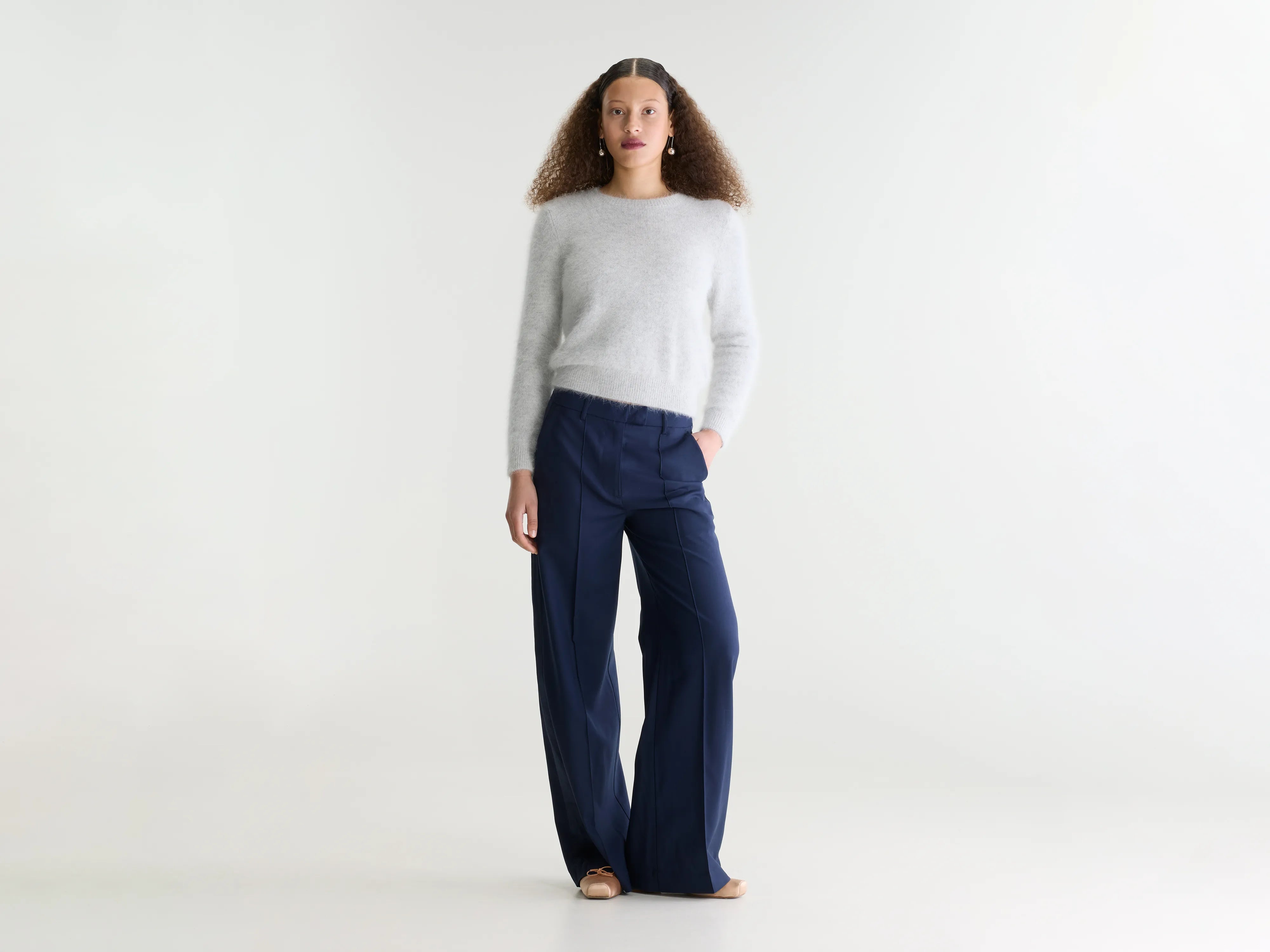 Shine tailored trousers (262 / W / NAVAL)