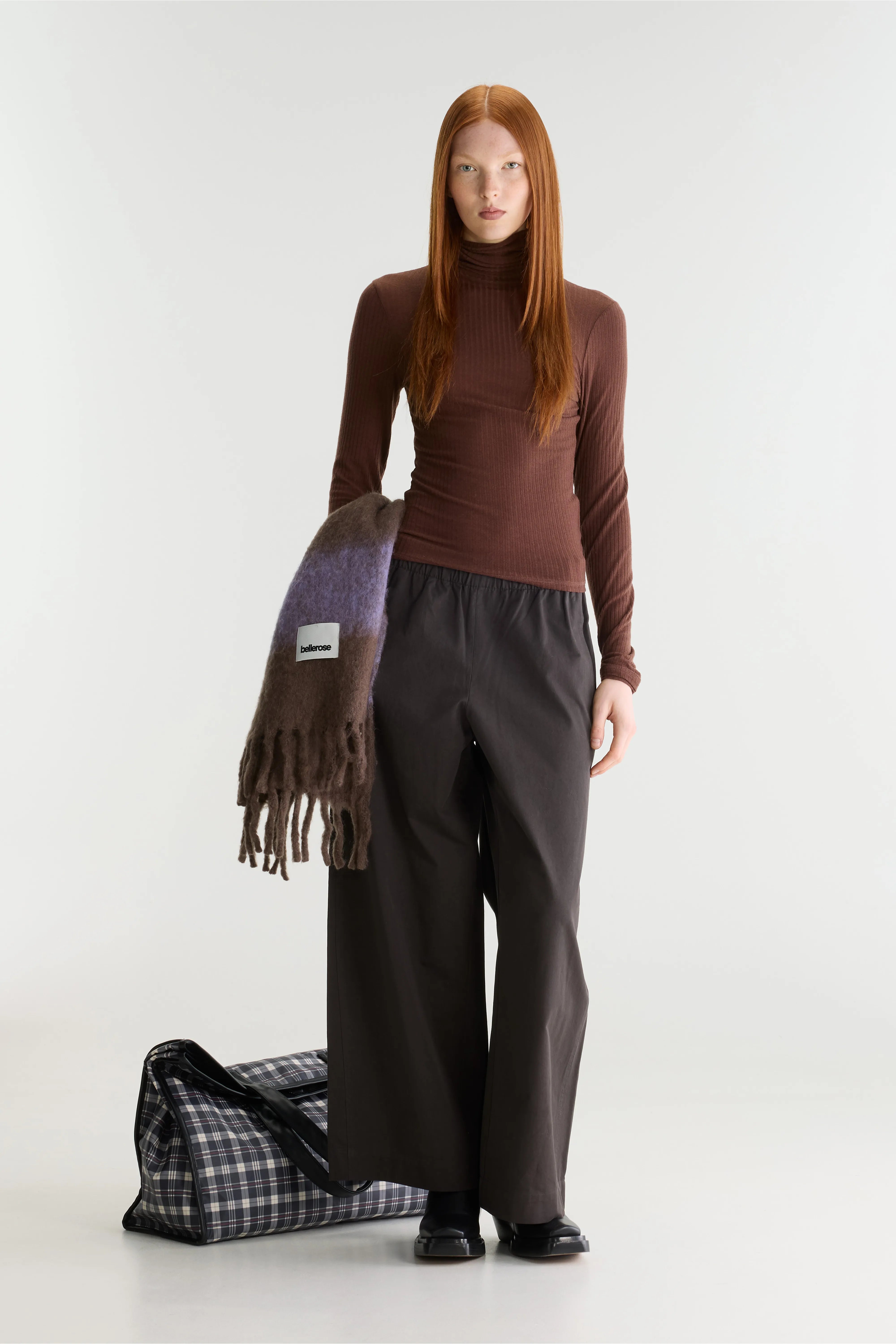 Joline straight trousers (262 / W / DARK ROAST)