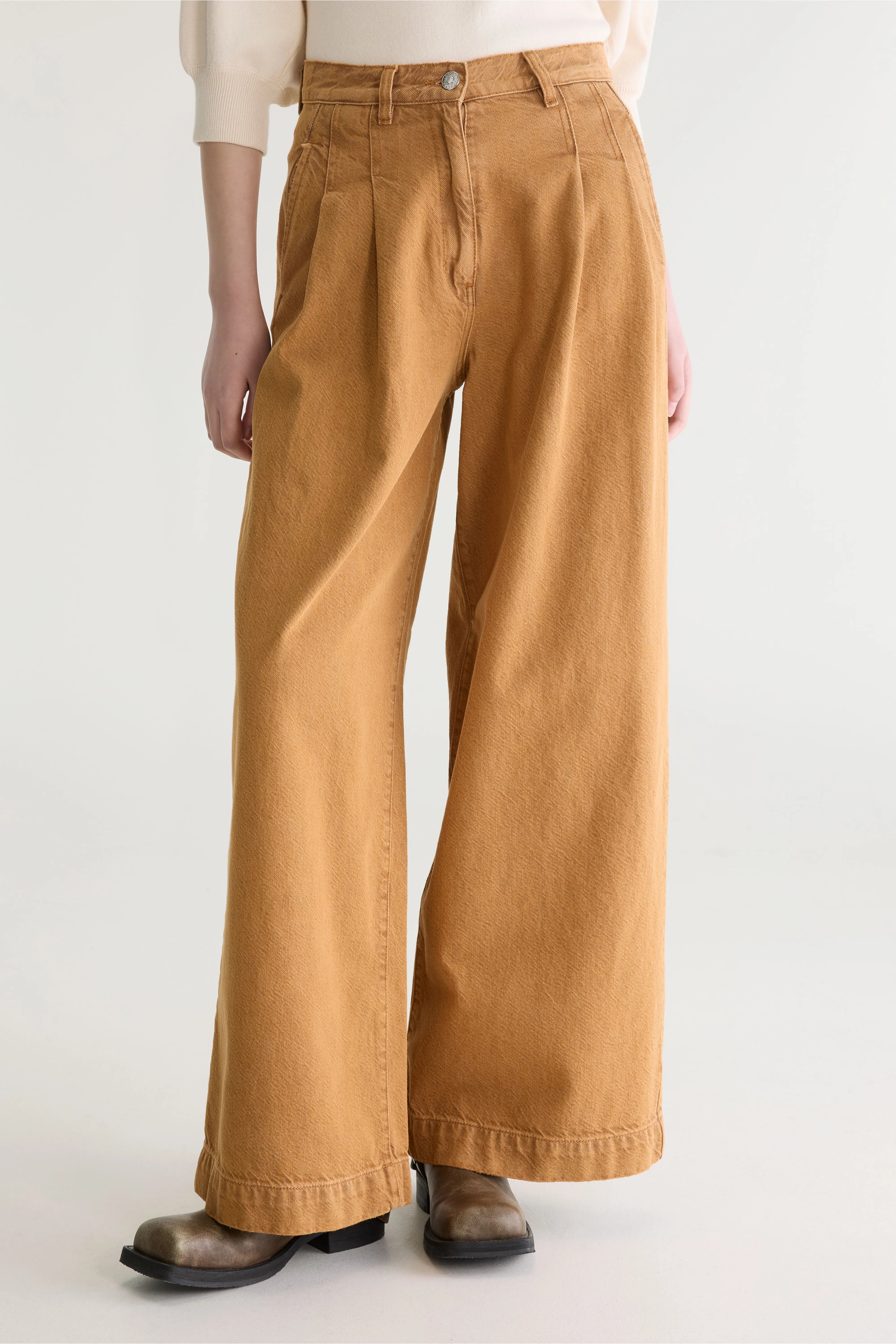 Denim N. 74 - superwijde jeans (262 / W / USED BROWN)