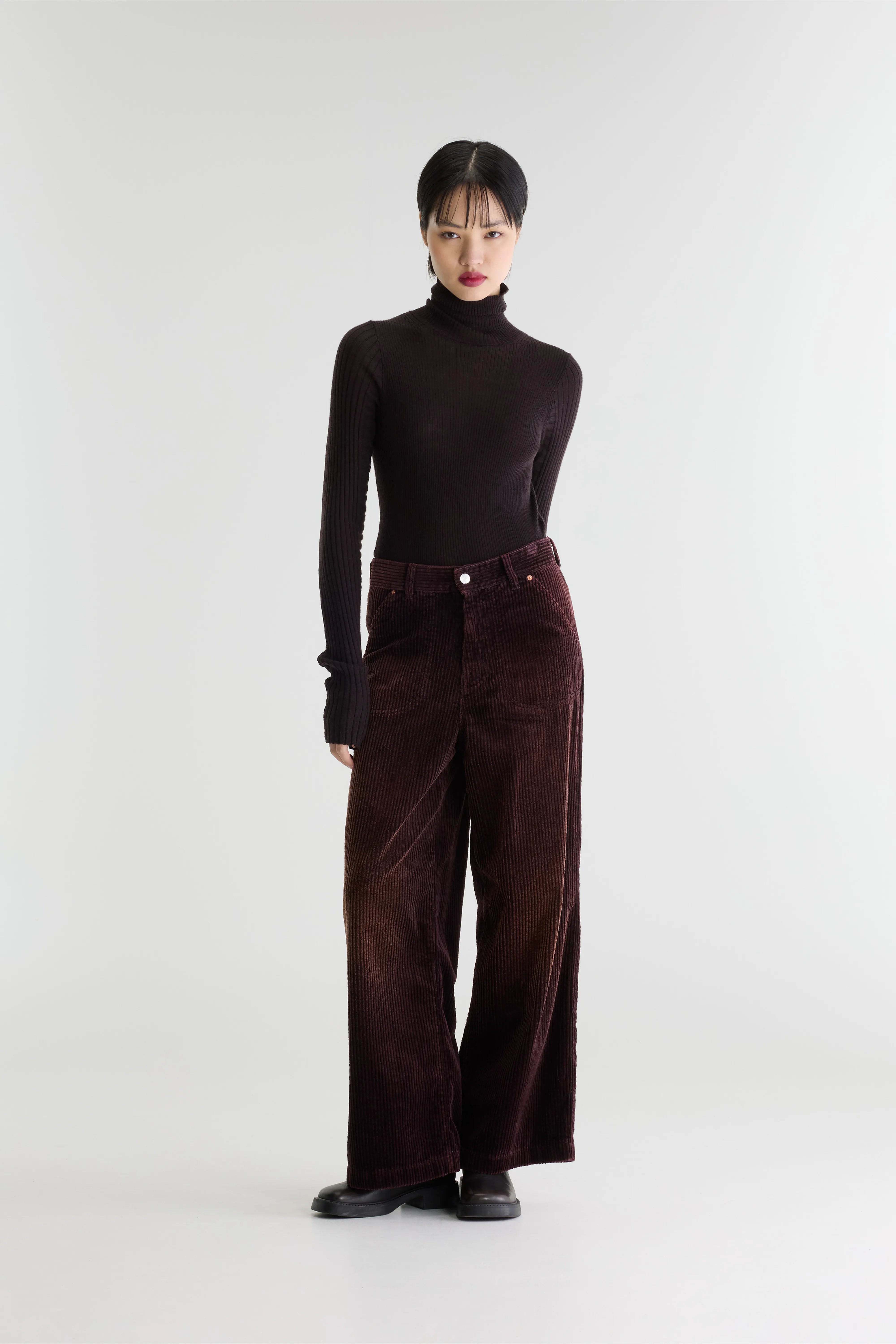 Denim N. 62 - wide jeans (262 / W / BURGUNDY)