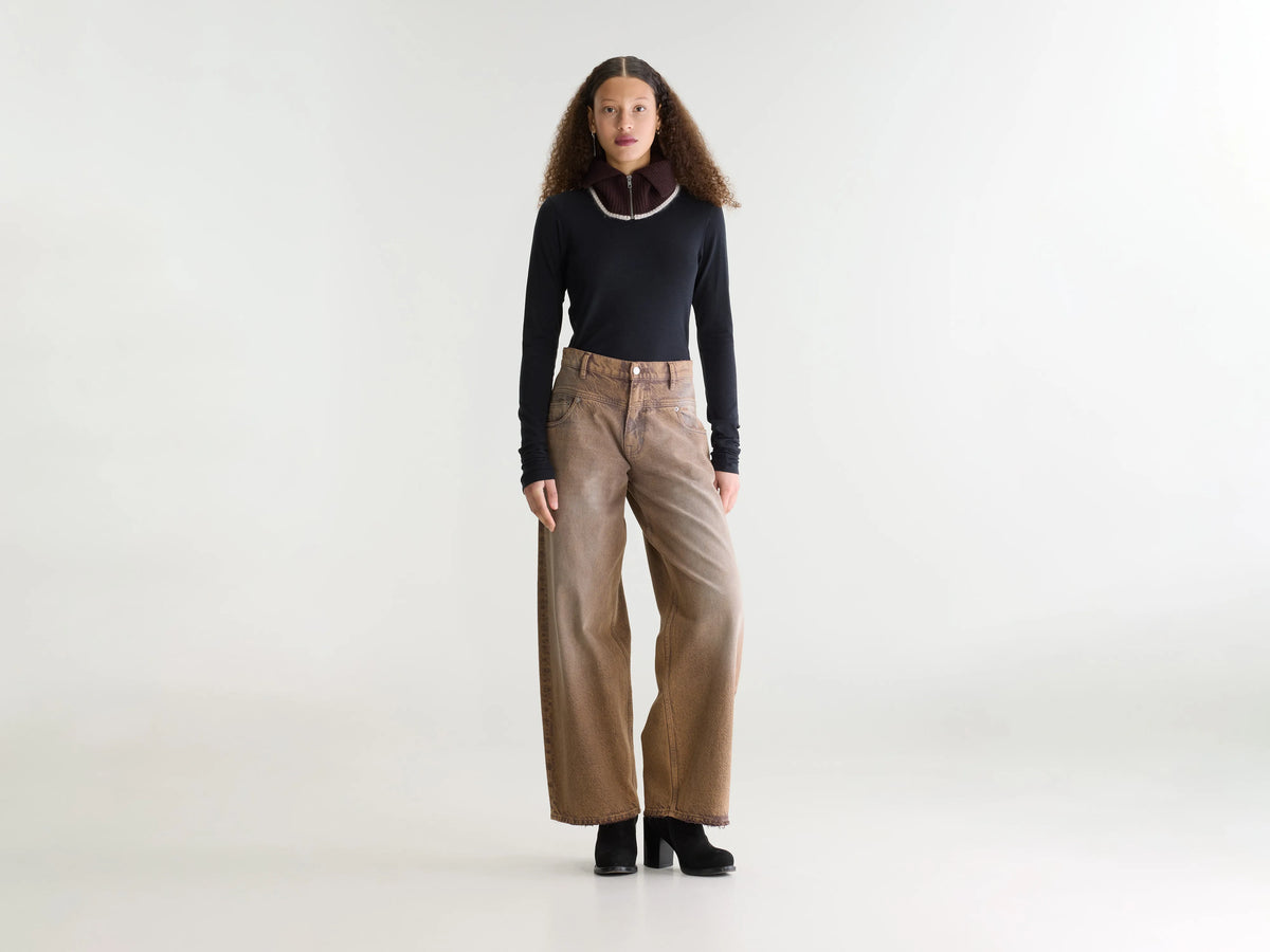 Jean baggy - Denim N. 77 (262 / W / USED BROWN)
