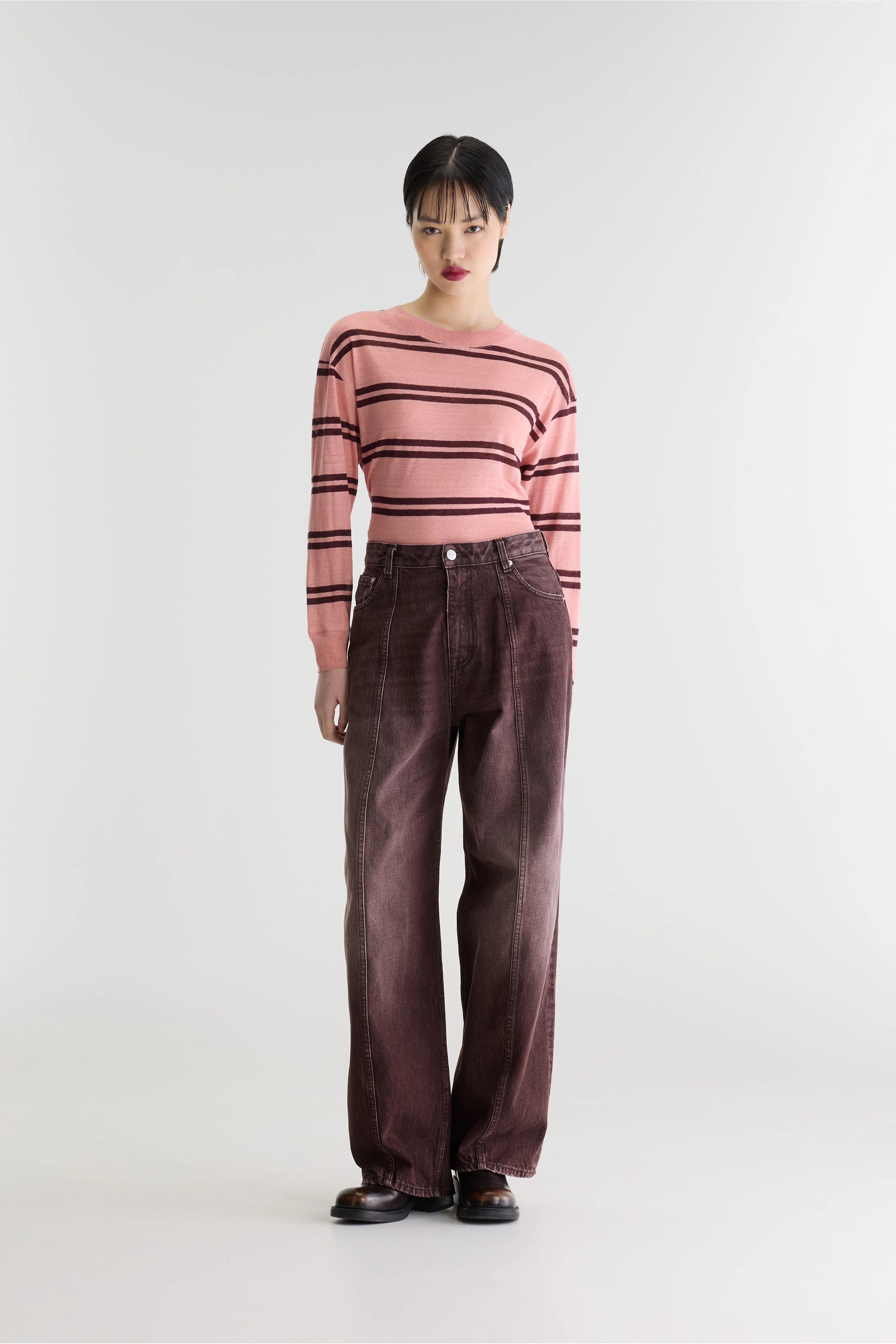 Jean ballon - Denim N. 83 (262 / W / USED BURGUNDY)