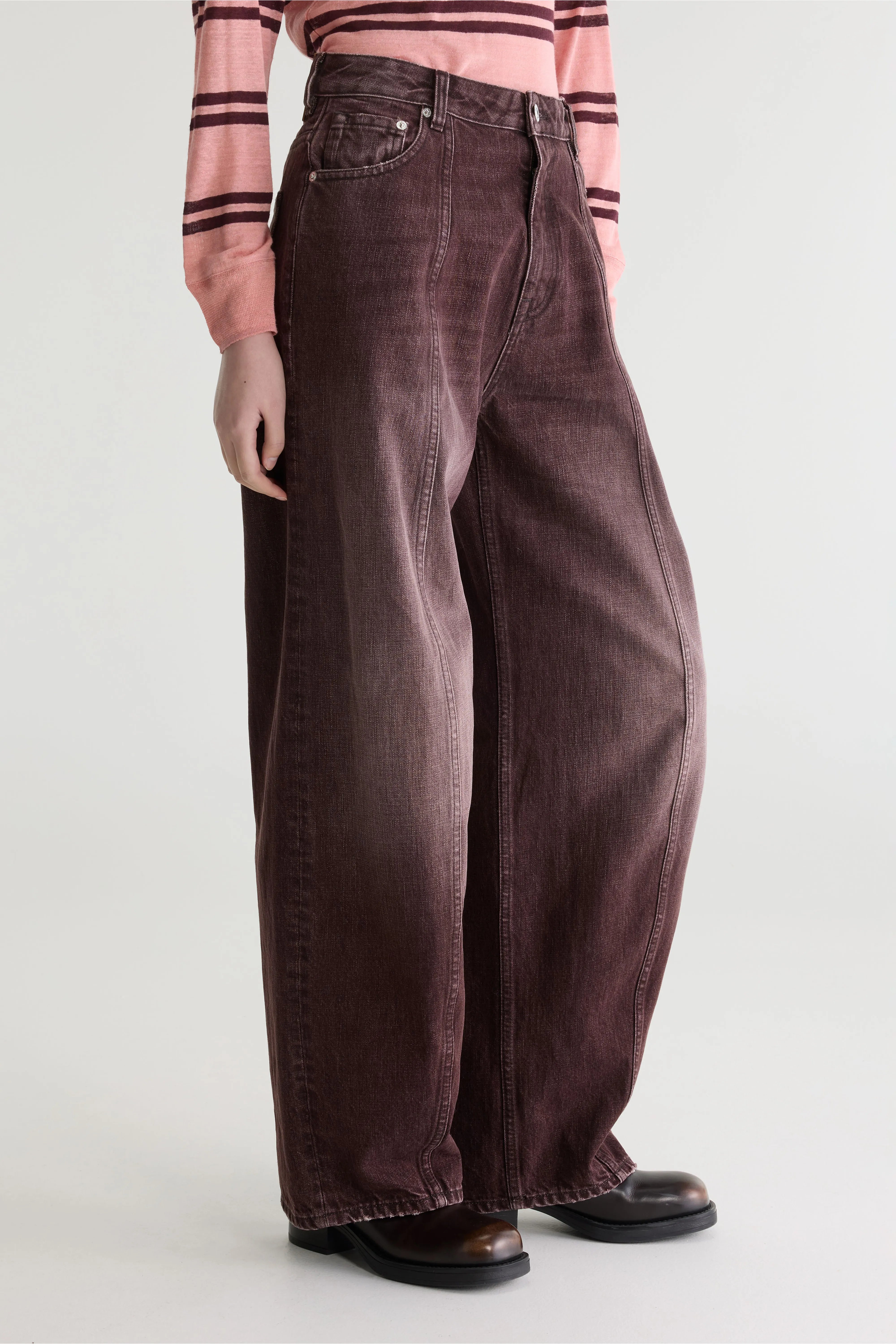 Jean ballon - Denim N. 83 (262 / W / USED BURGUNDY)