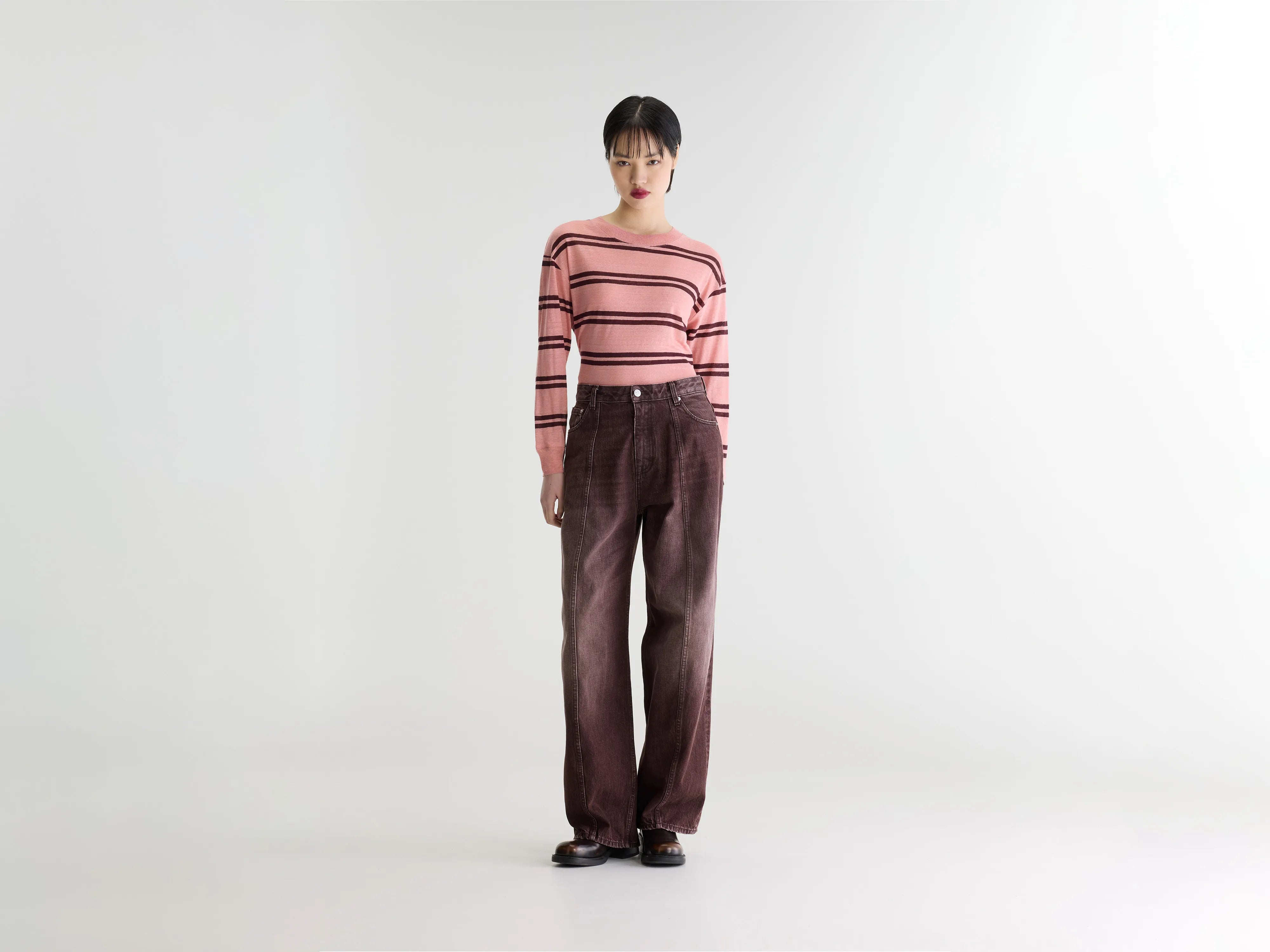 Jean ballon - Denim N. 83 (262 / W / USED BURGUNDY)