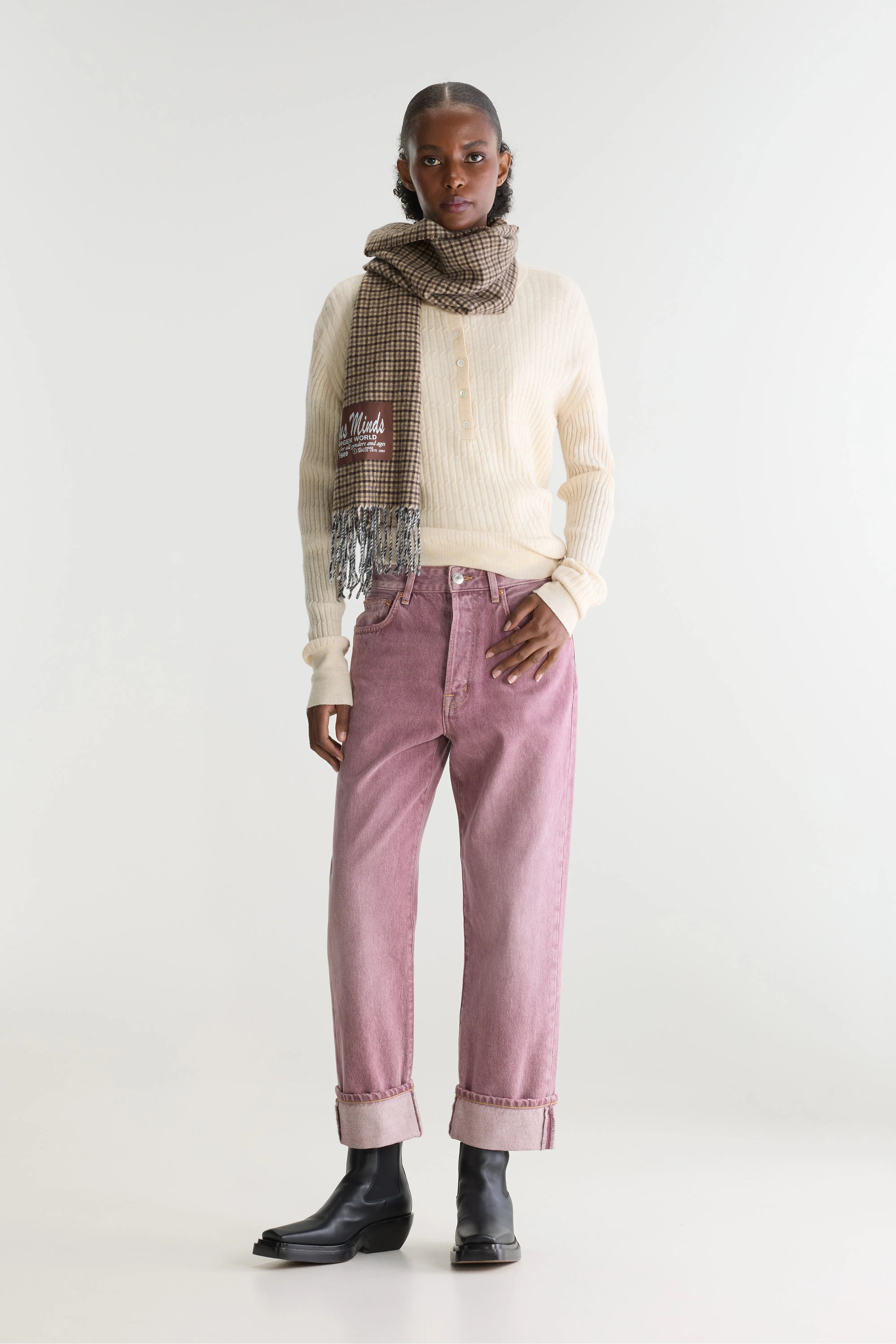 Denim N. 46 - wijde jeans (262 / W / USED PINK)