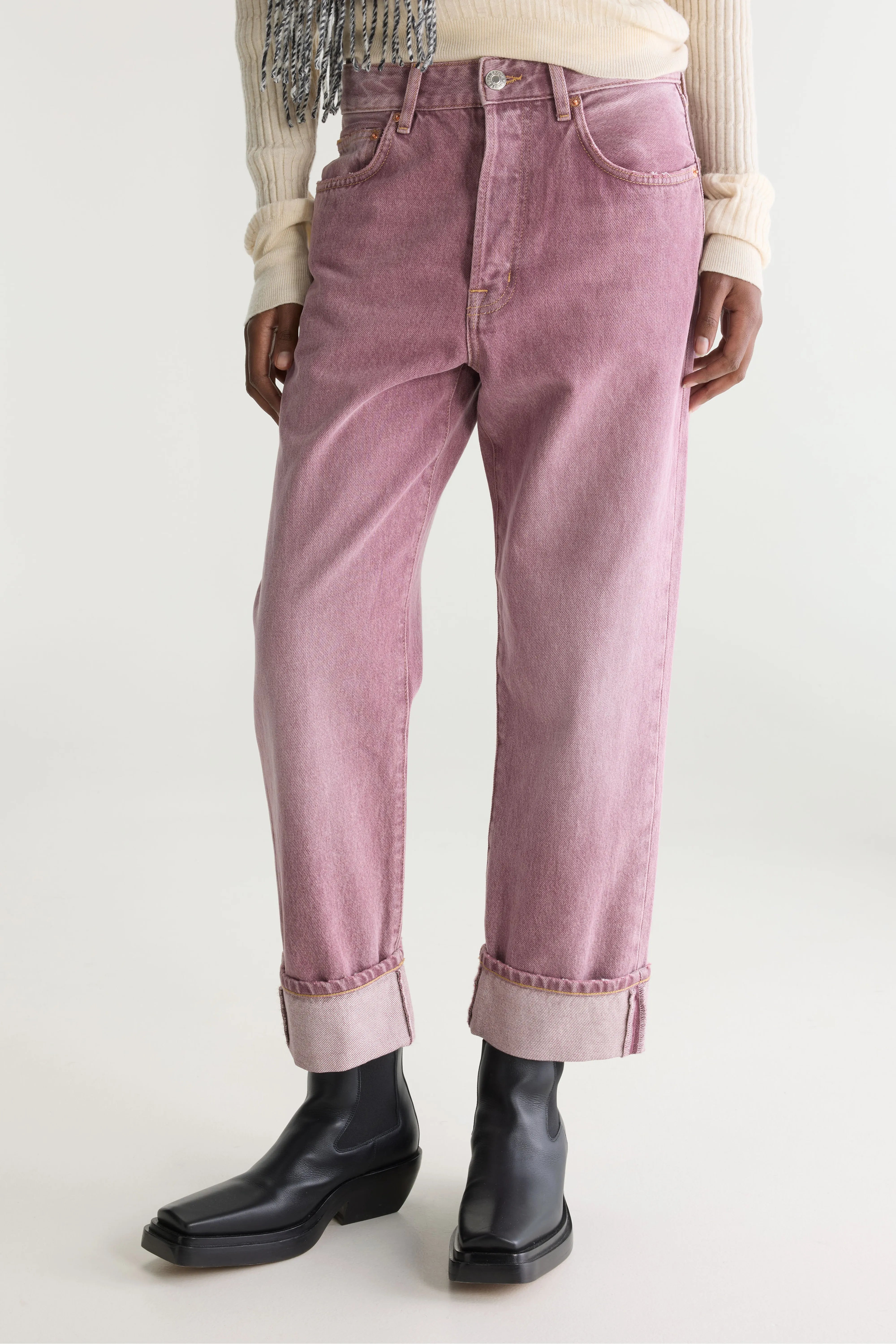 Denim N. 46 - wijde jeans (262 / W / USED PINK)