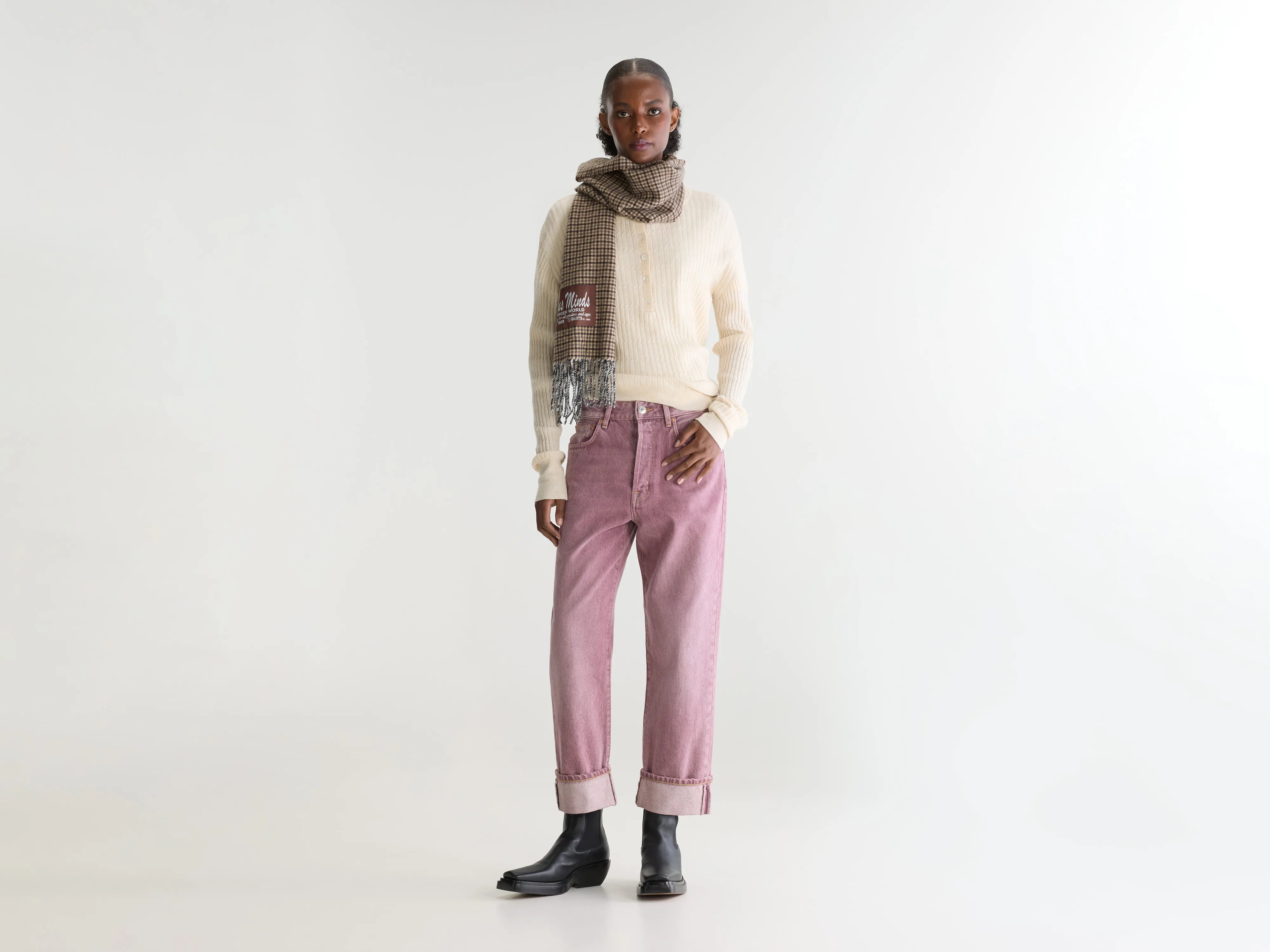 Denim N. 46 - wijde jeans (262 / W / USED PINK)
